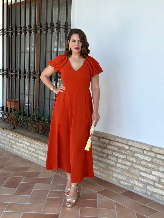Vestido Saray Teja