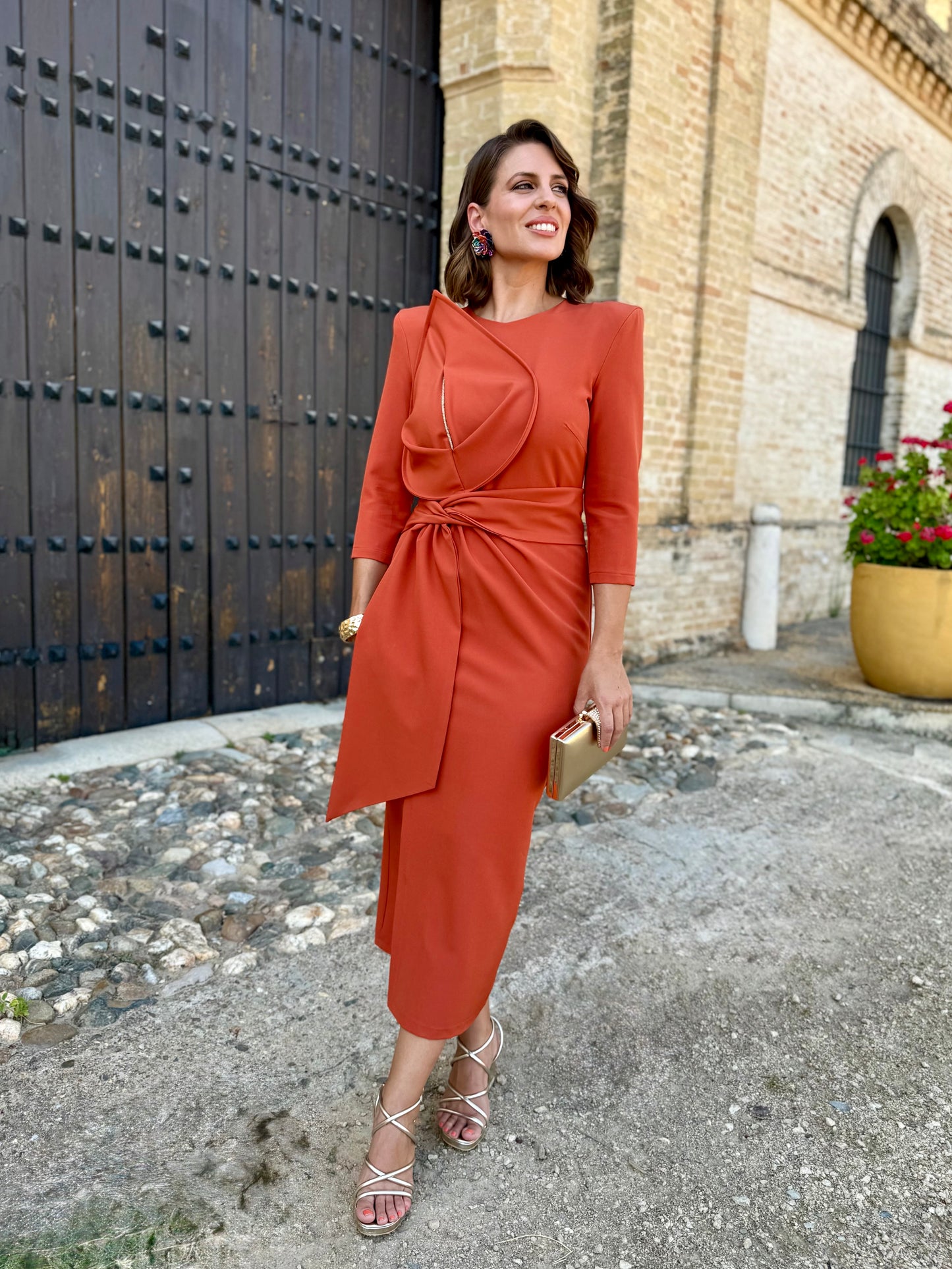 Vestido Allegra Teja