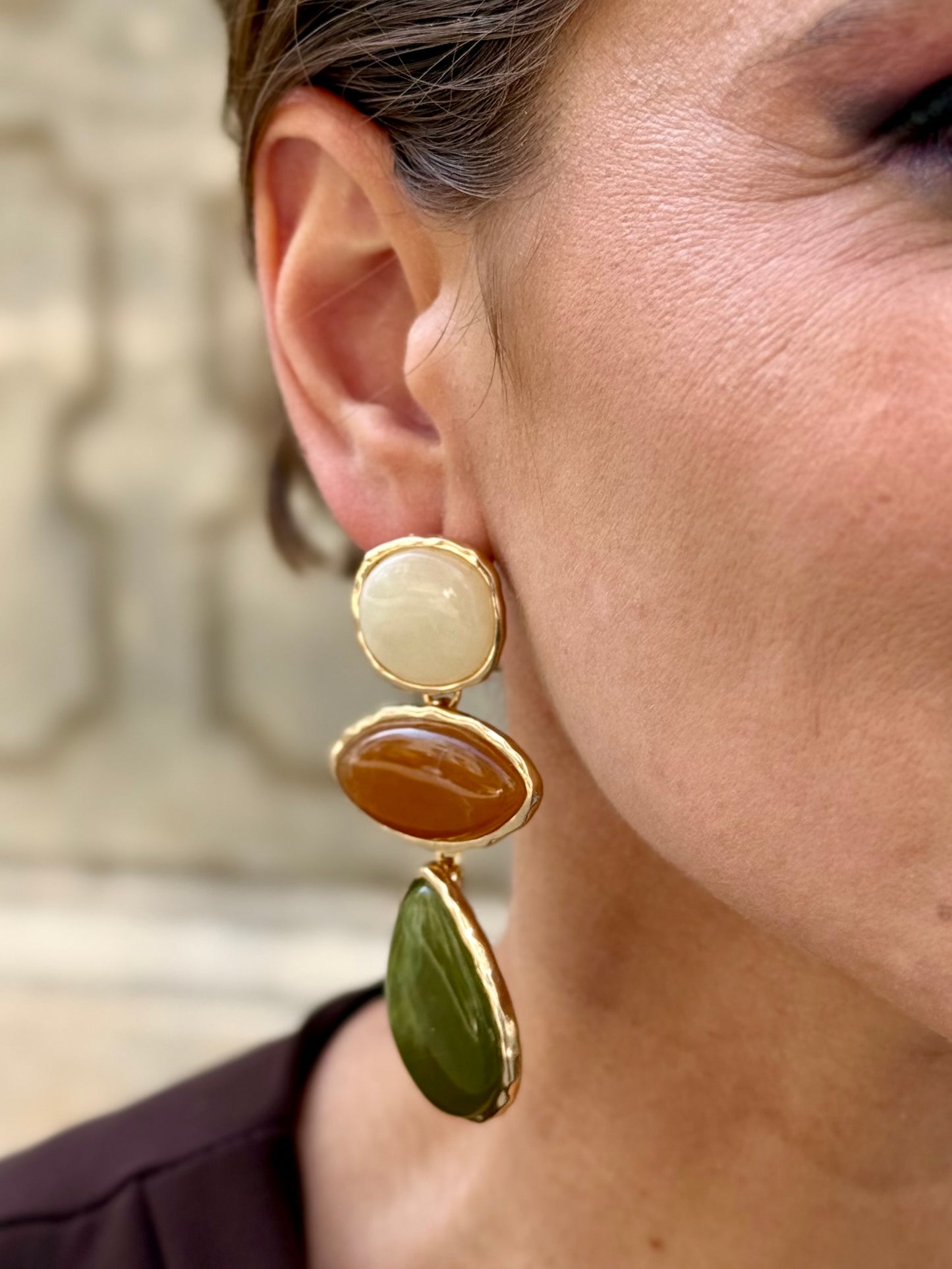 Pendientes Lituania Verde