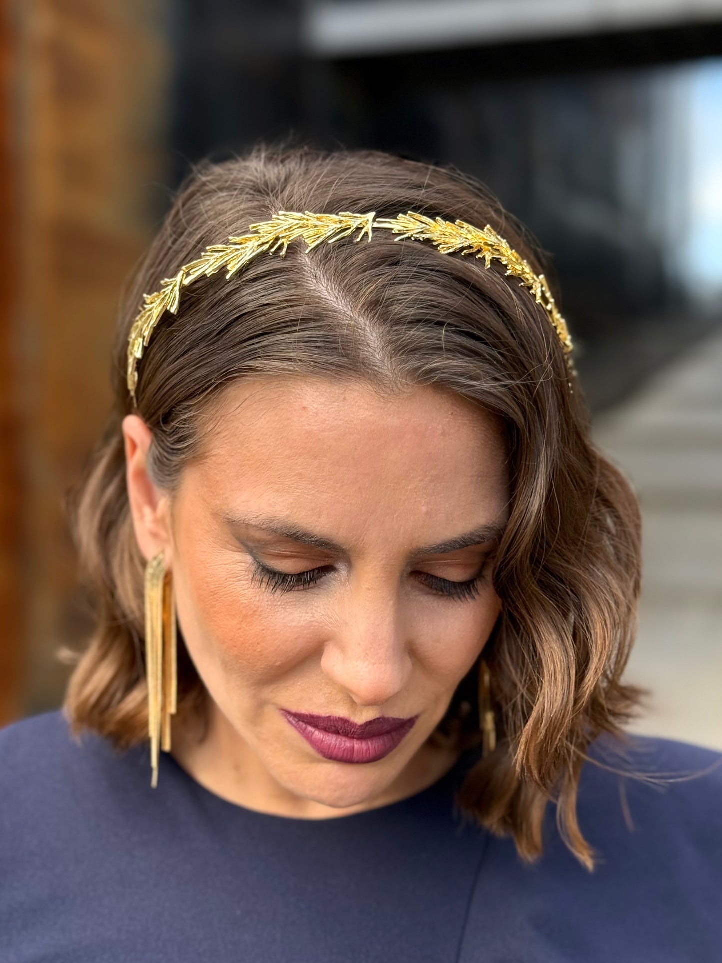 Diadema Metálica Susi Dorada