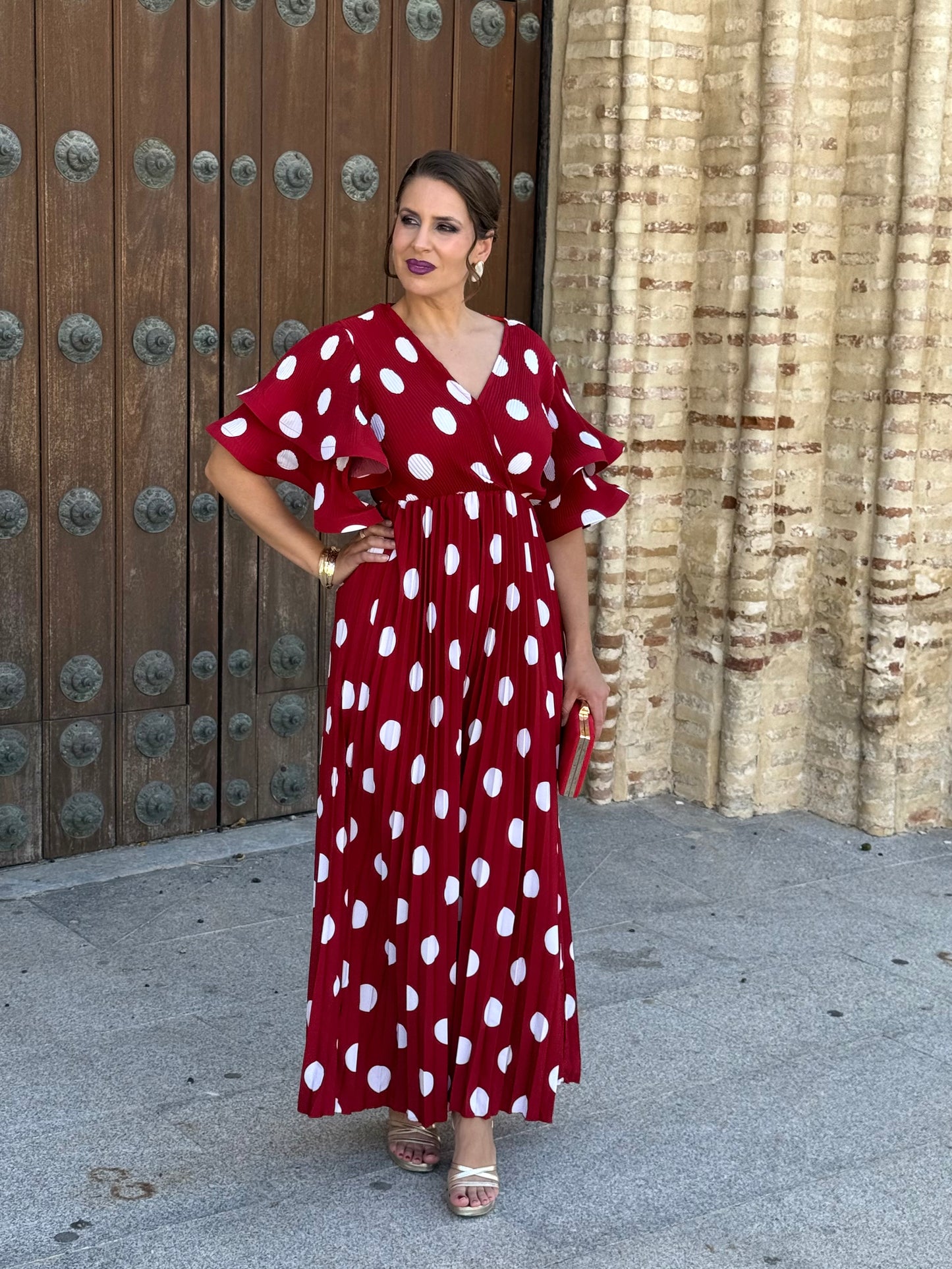 Vestido Dalia Lunar Rojo