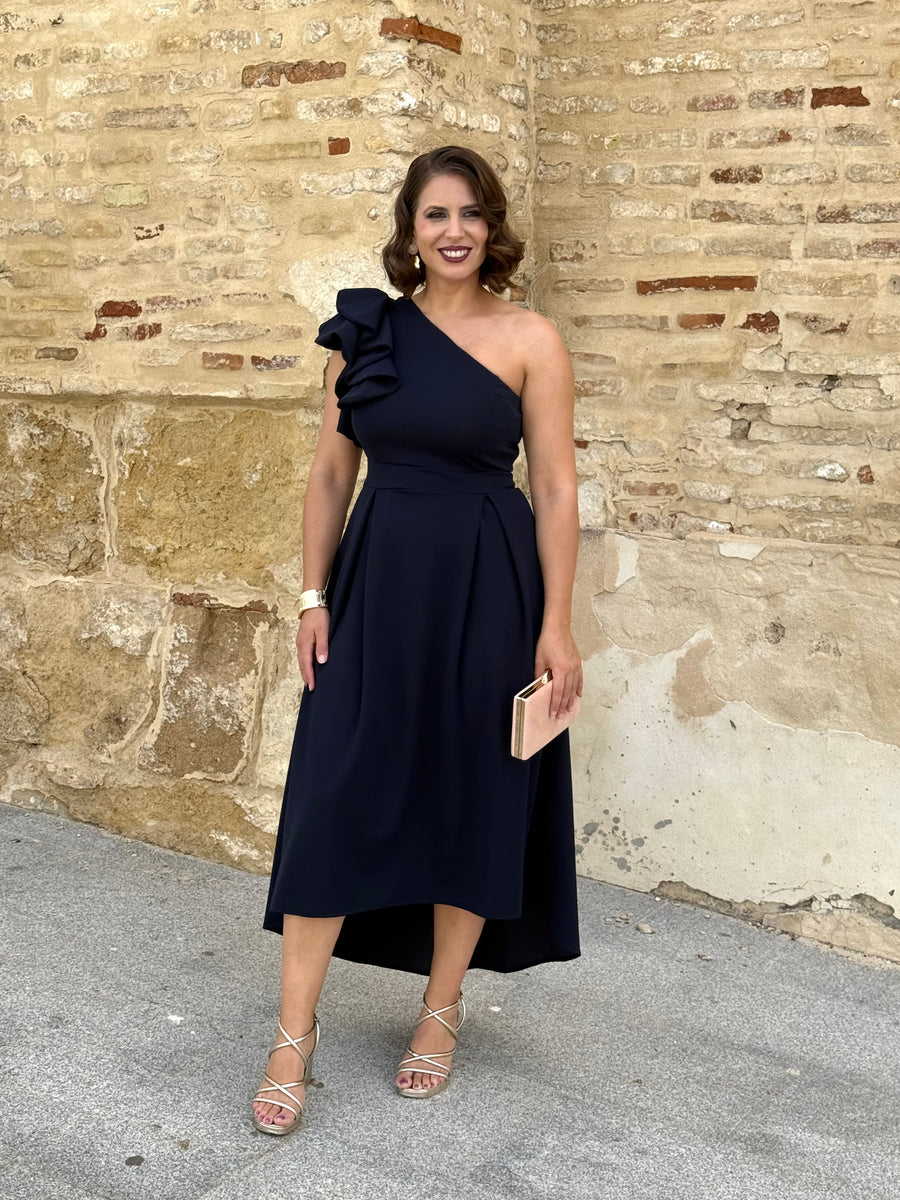 Vestido Nayara azul marino