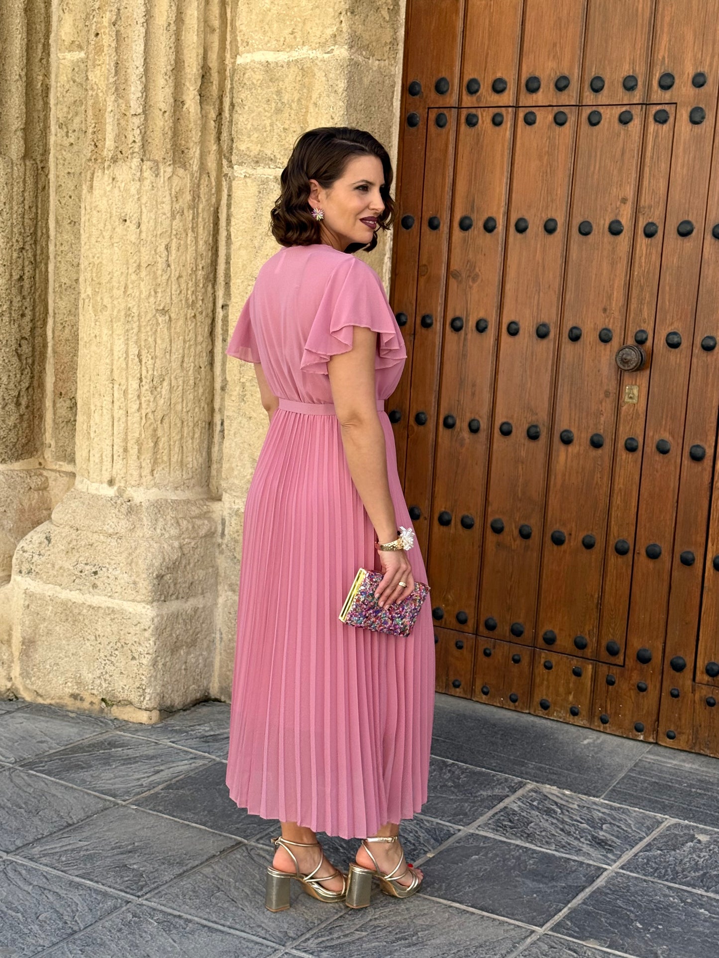 Vestido Valeria Rosa