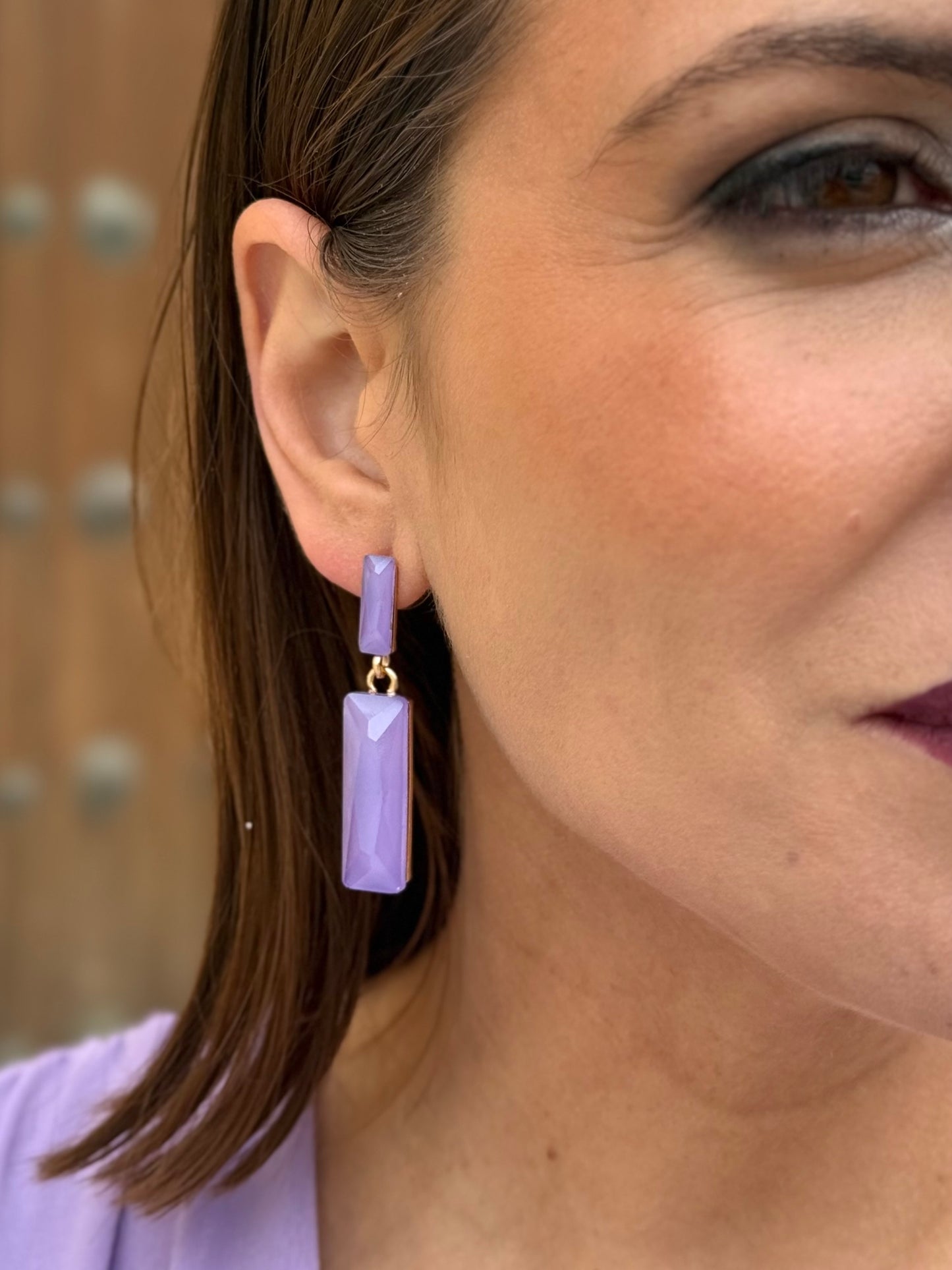 Pendientes Roma Malva