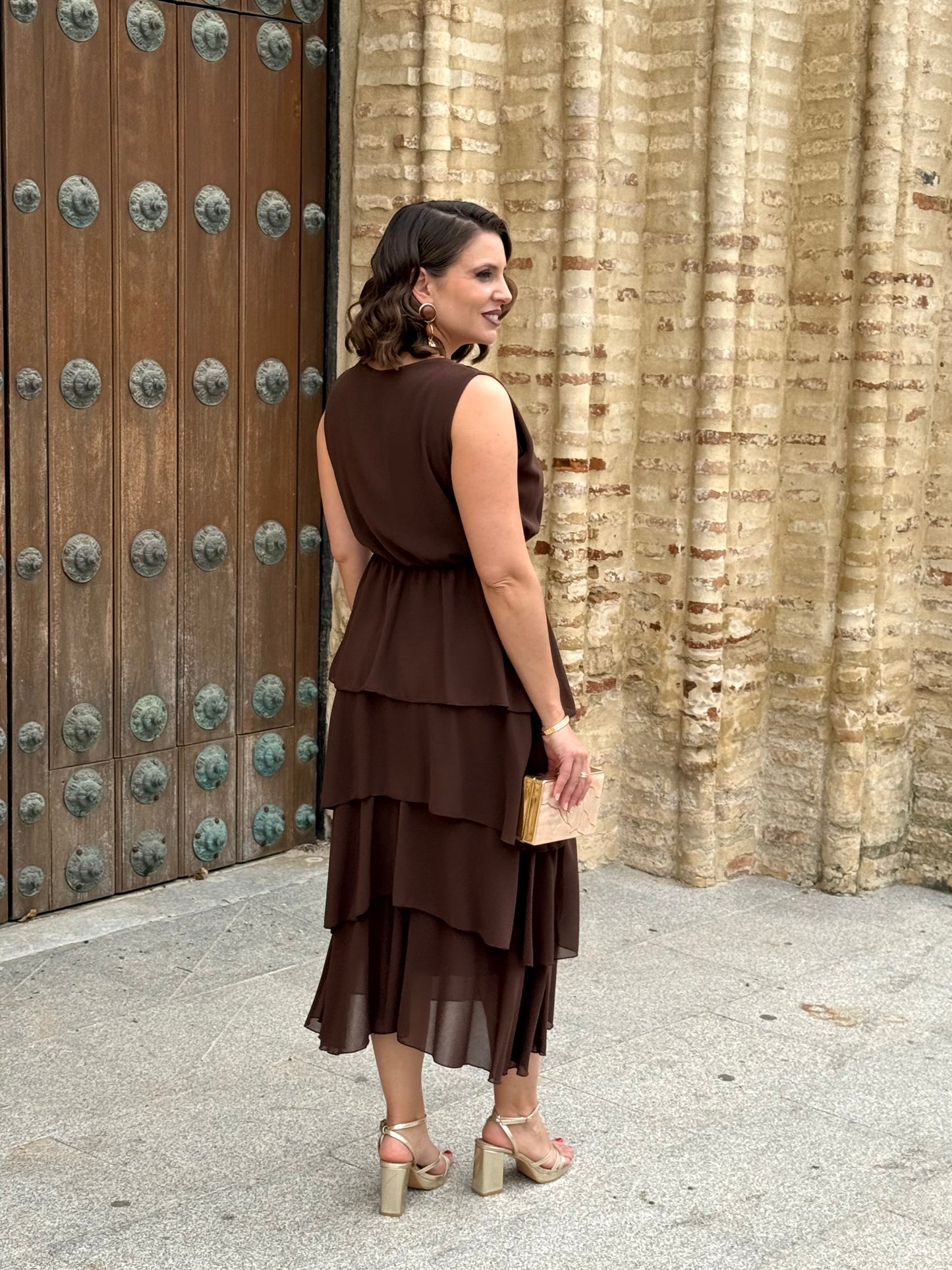 Vestido Naiara Marrón