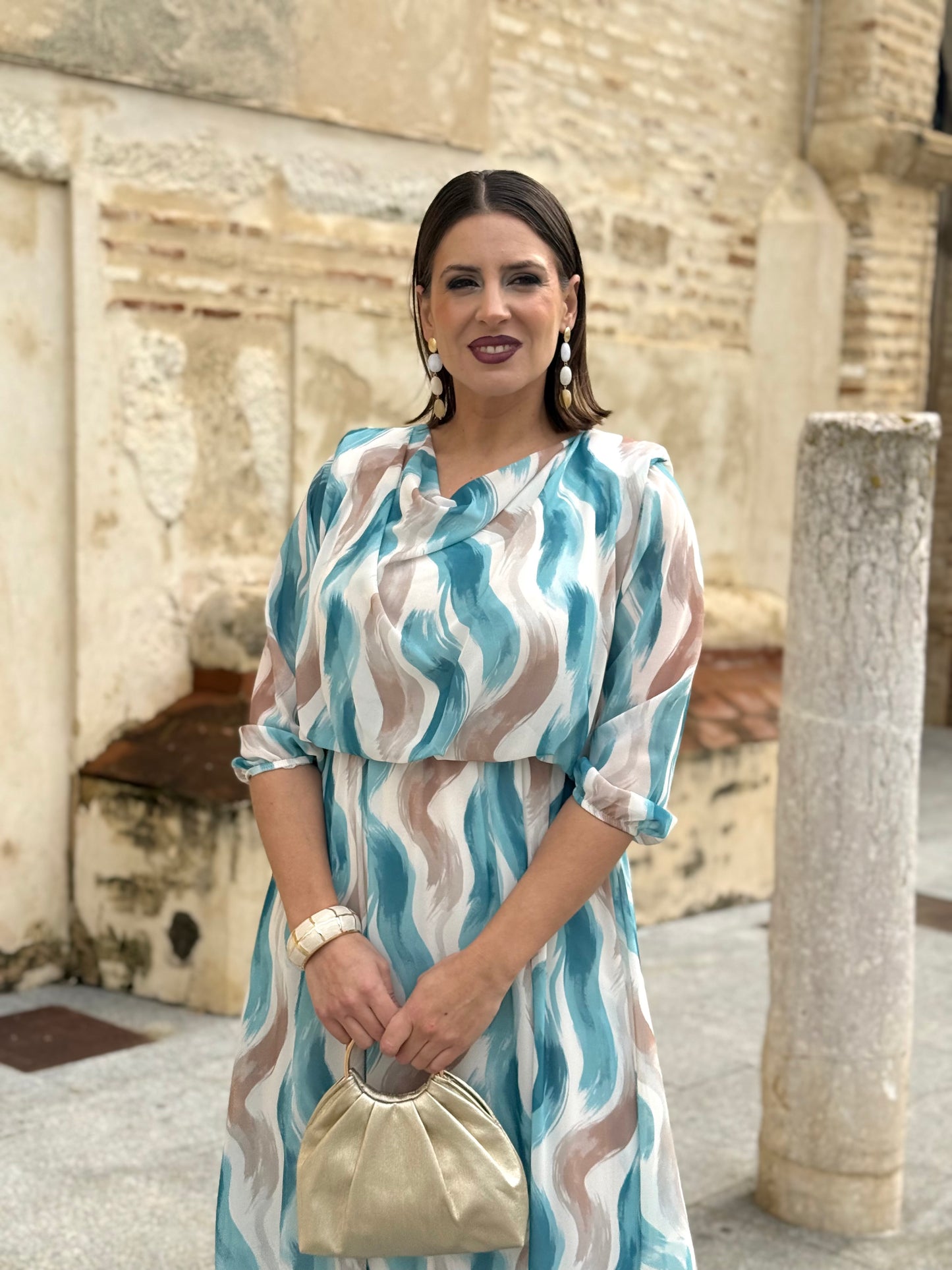 Vestido Mónica Azulado