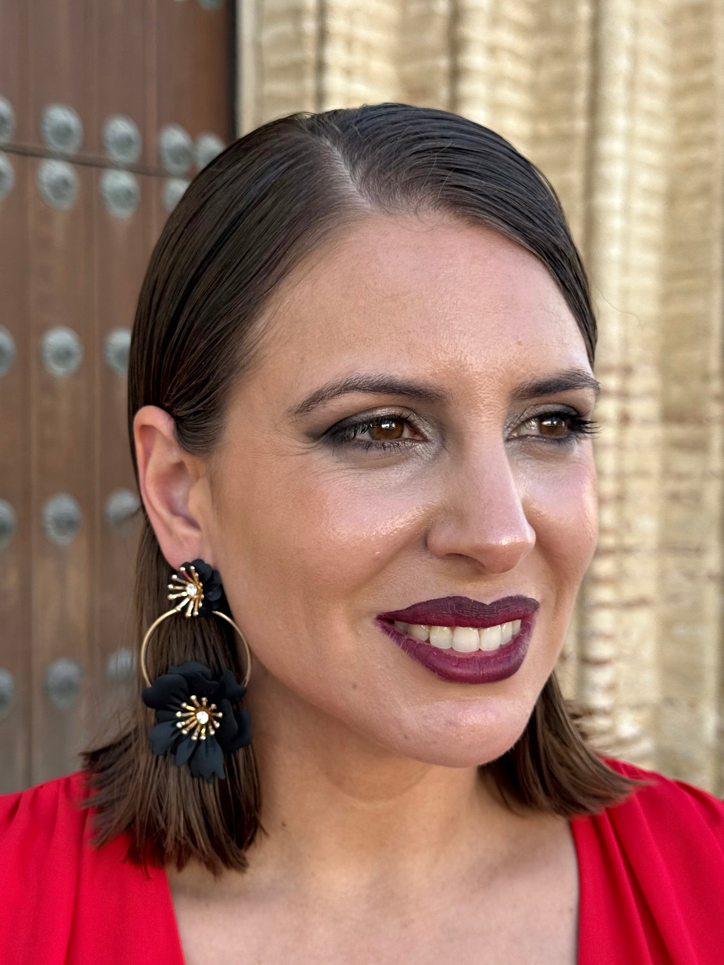 Pendientes Primavera Negro