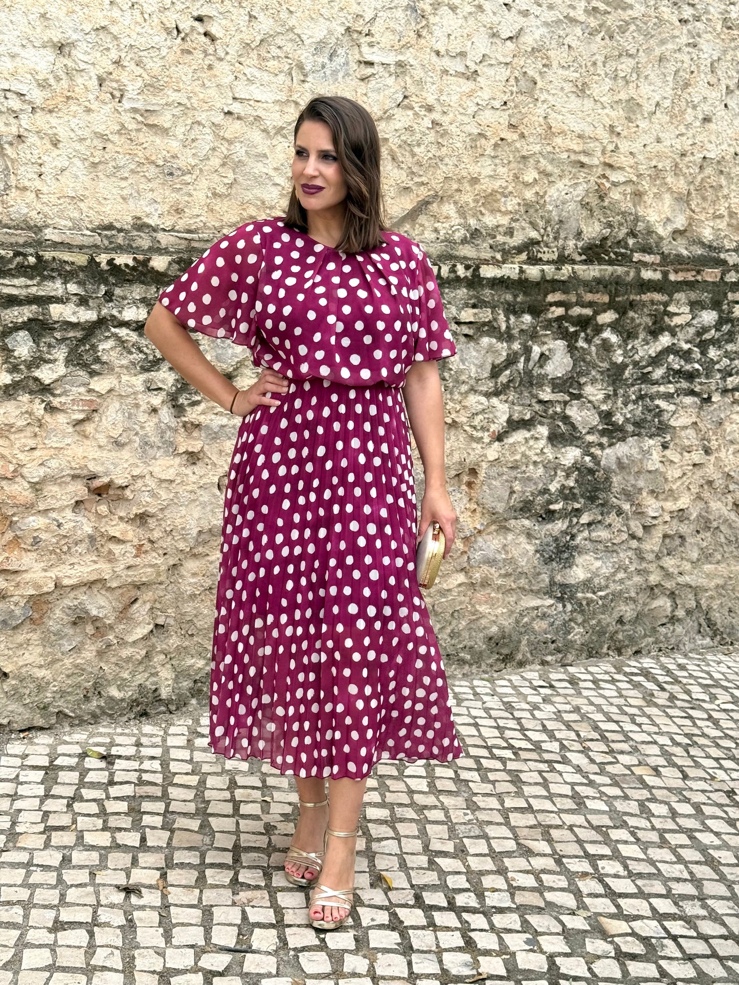 Vestido Bruma Lunar Buganvilla