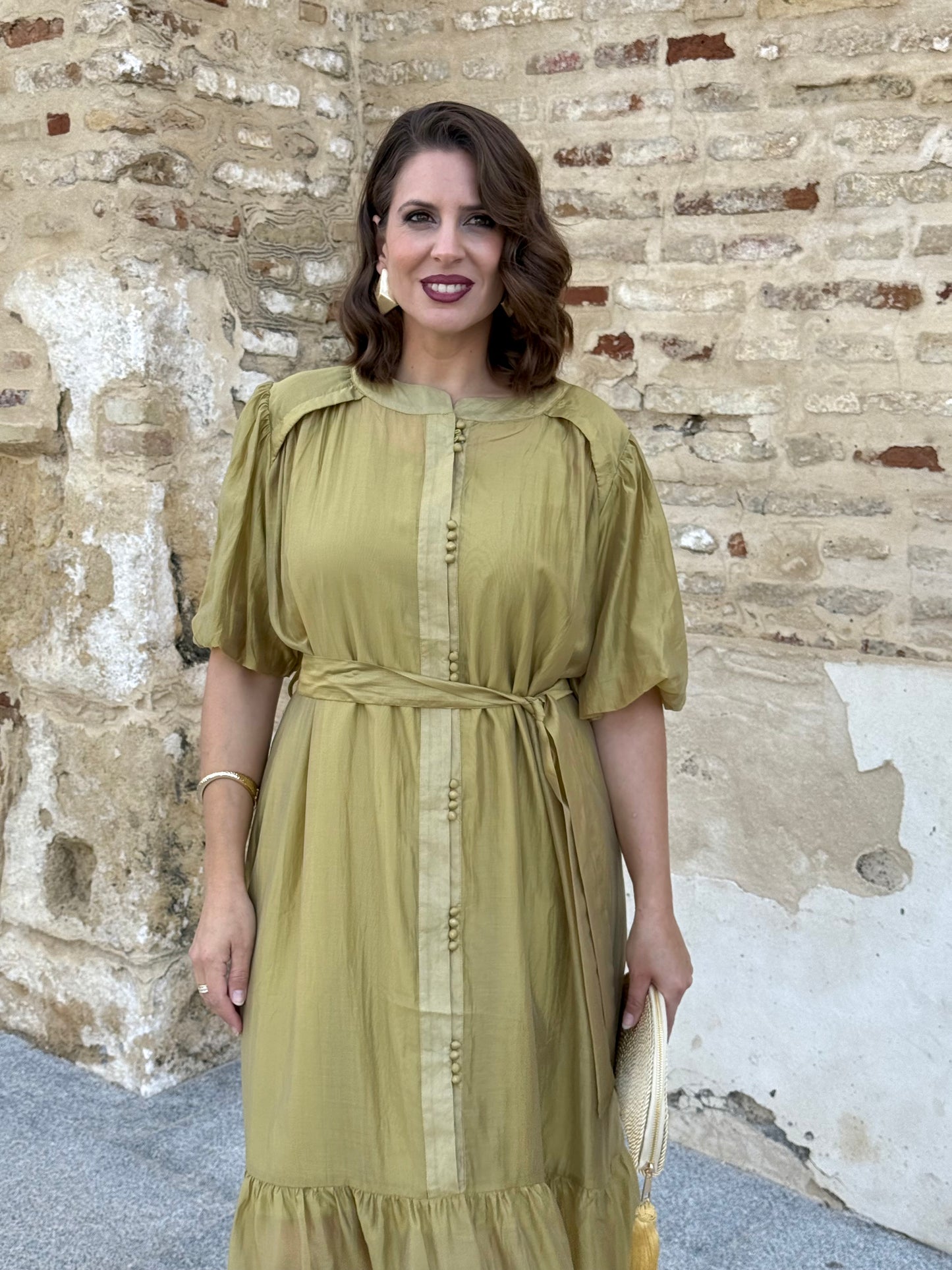 Vestido Menorca Verde Pistacho