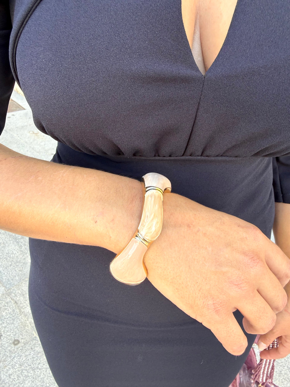 Pulsera Saray Rosa/Marfil