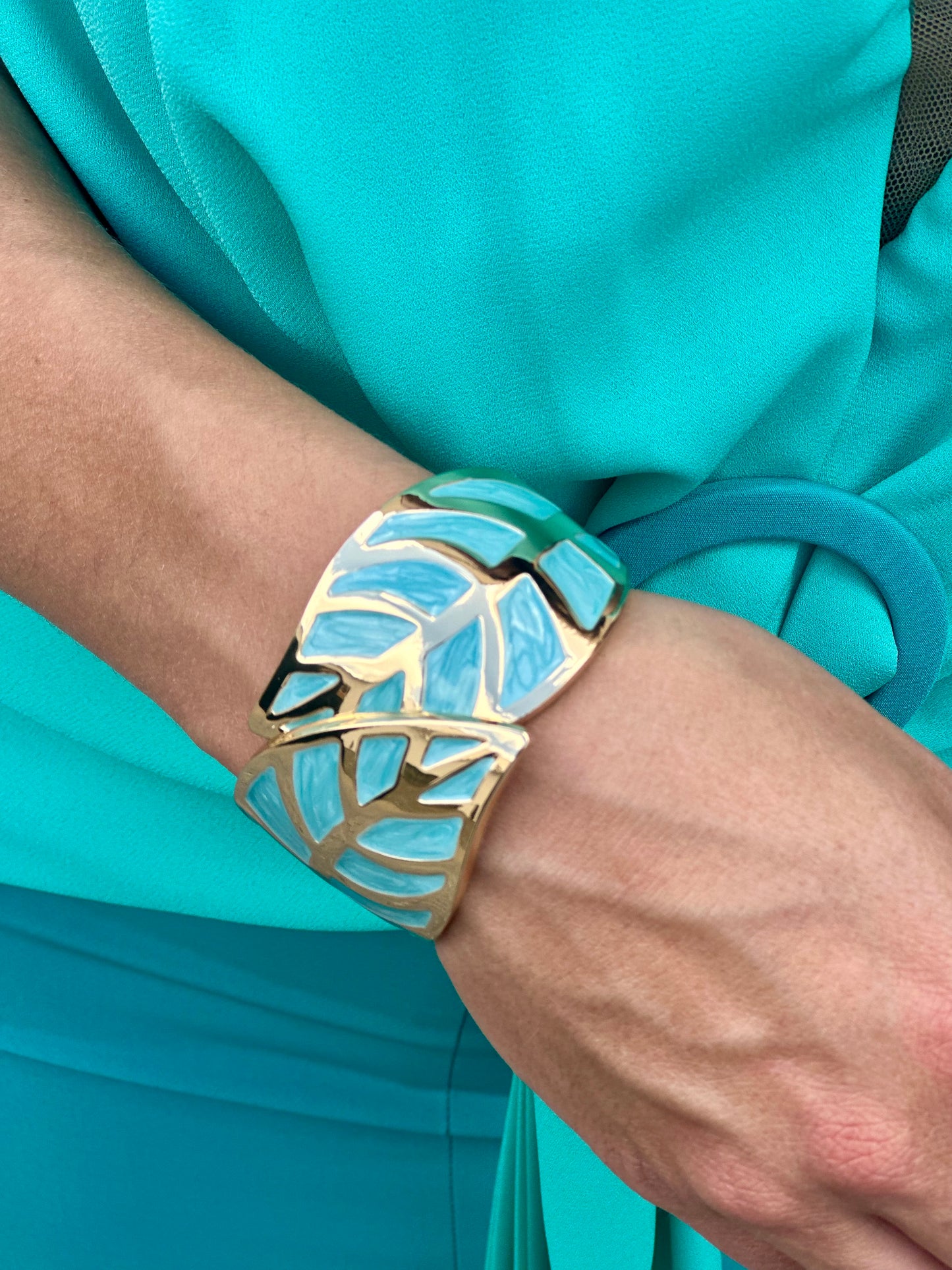 Pulsera Hoja Turquesa