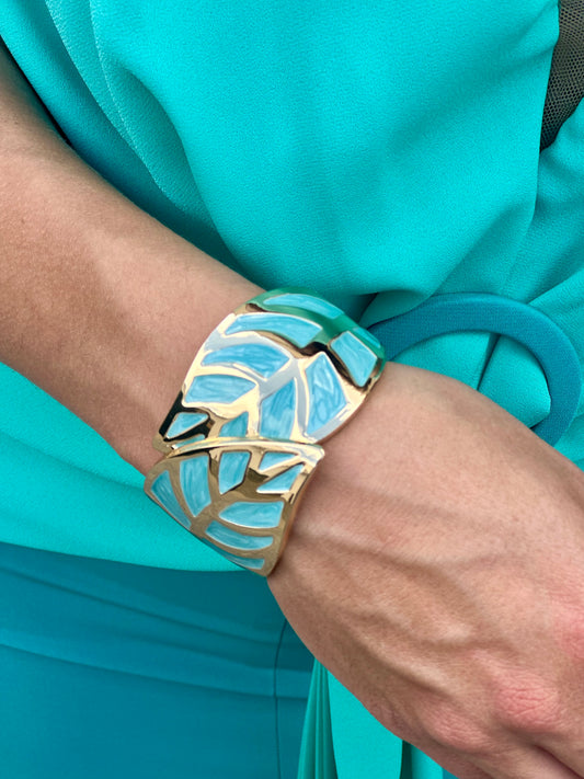 Pulsera Hoja Turquesa