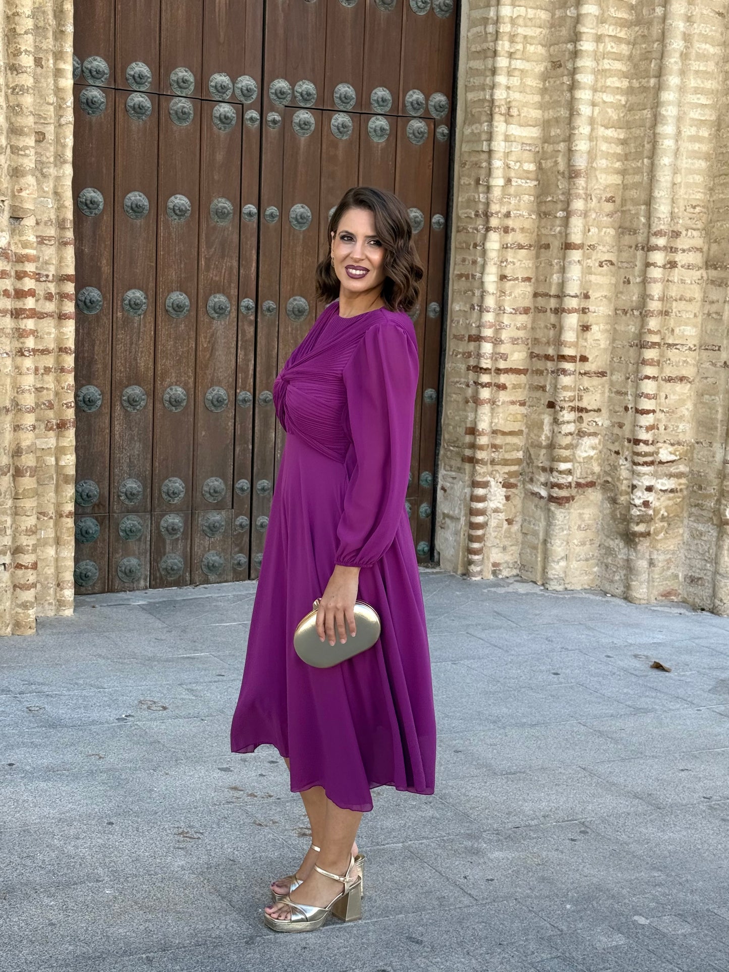 Vestido Renata Buganvilla