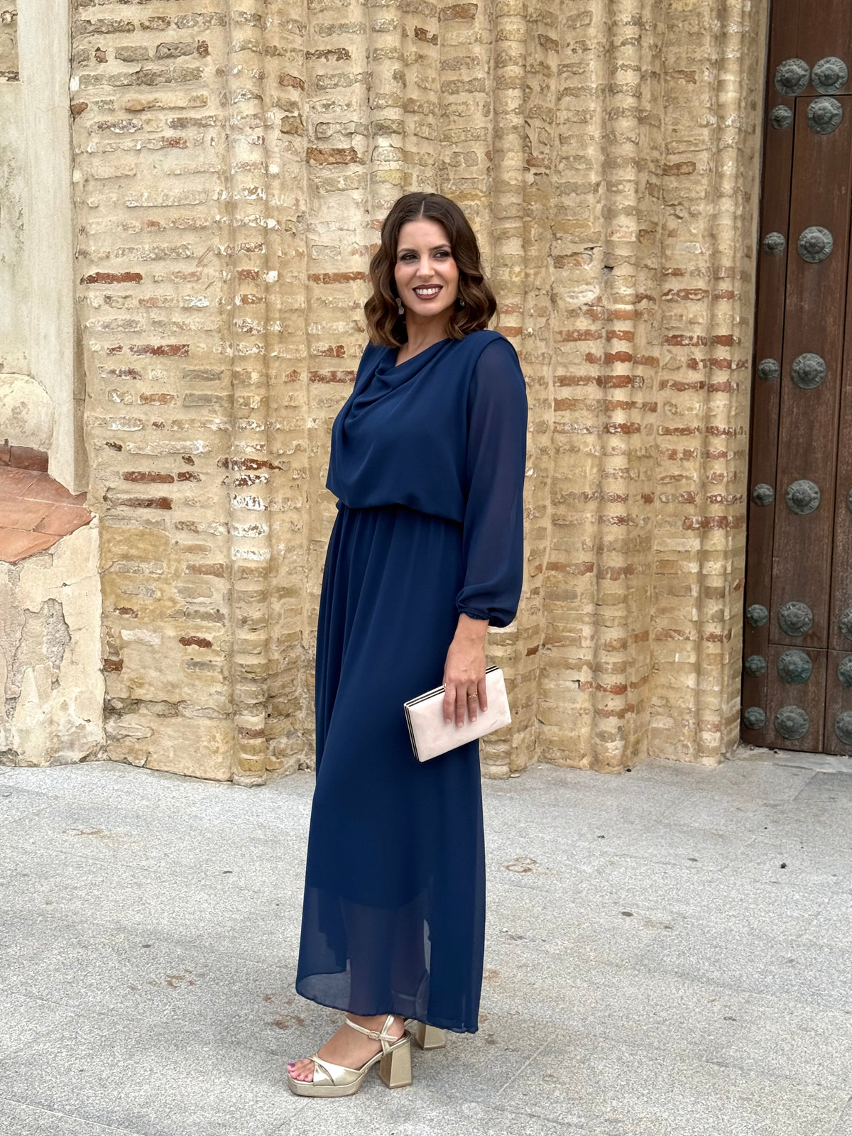 Vestido Miriam Azul Marino