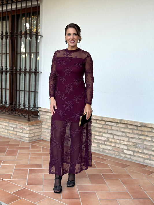 Vestido Mareva Burdeos
