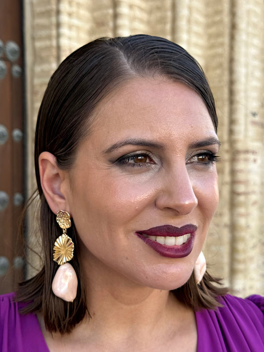Pendientes Kalesi Rosa