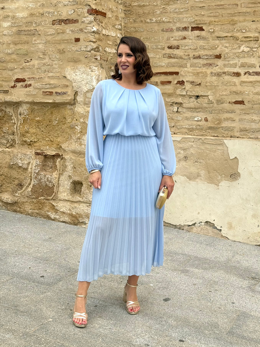 Vestido Bruma celeste