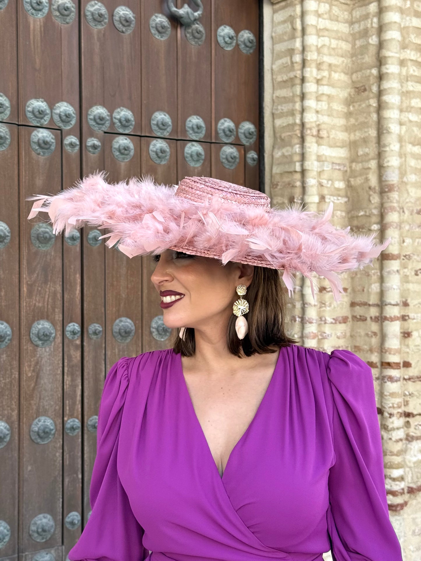 Pamela Rosa Empolvado con Plumas