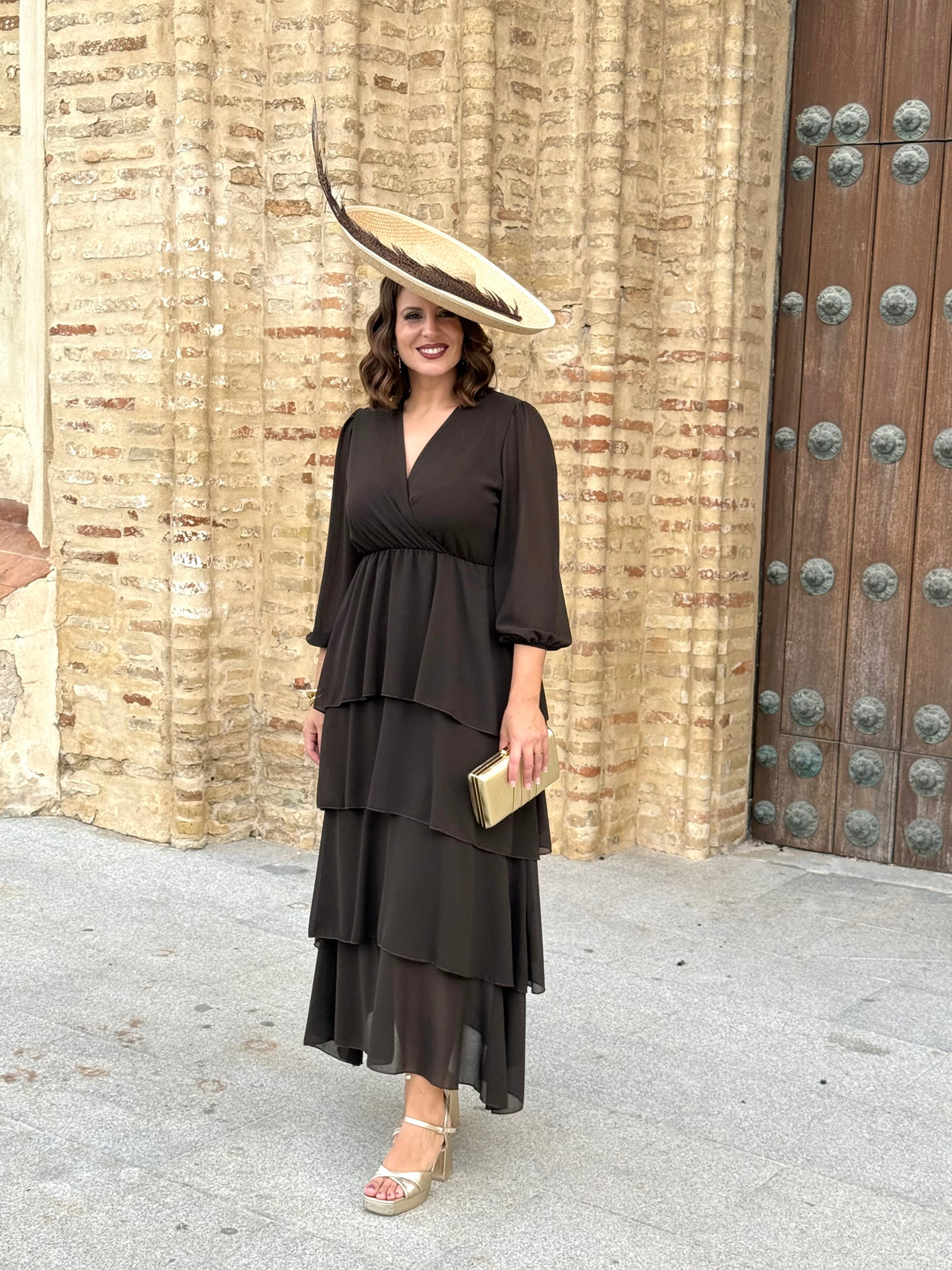 Vestido Salomé Marrón