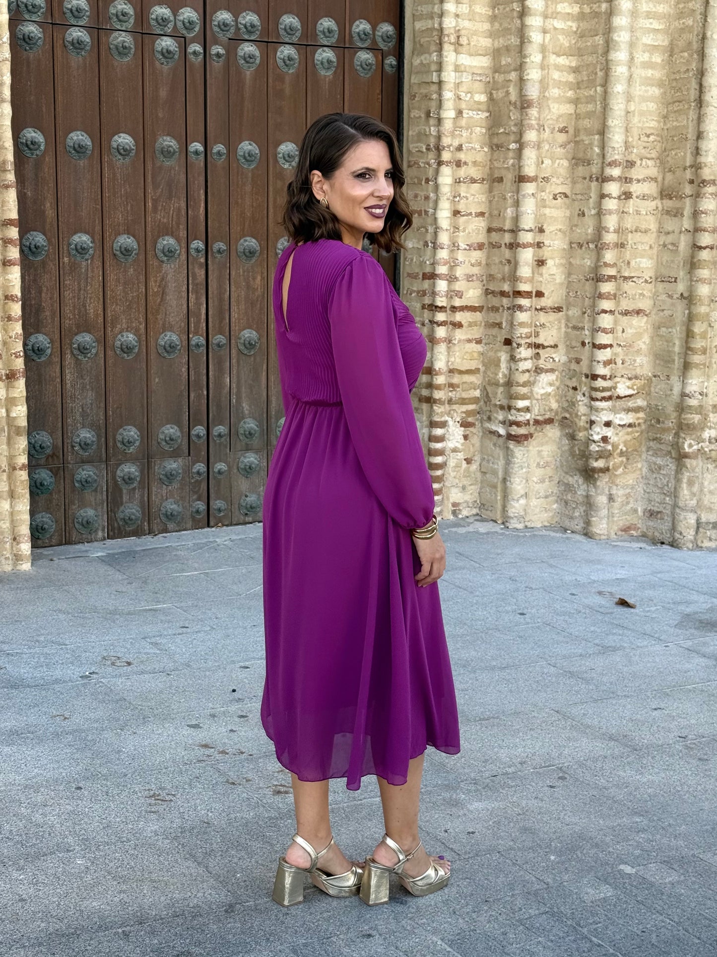 Vestido Renata Buganvilla