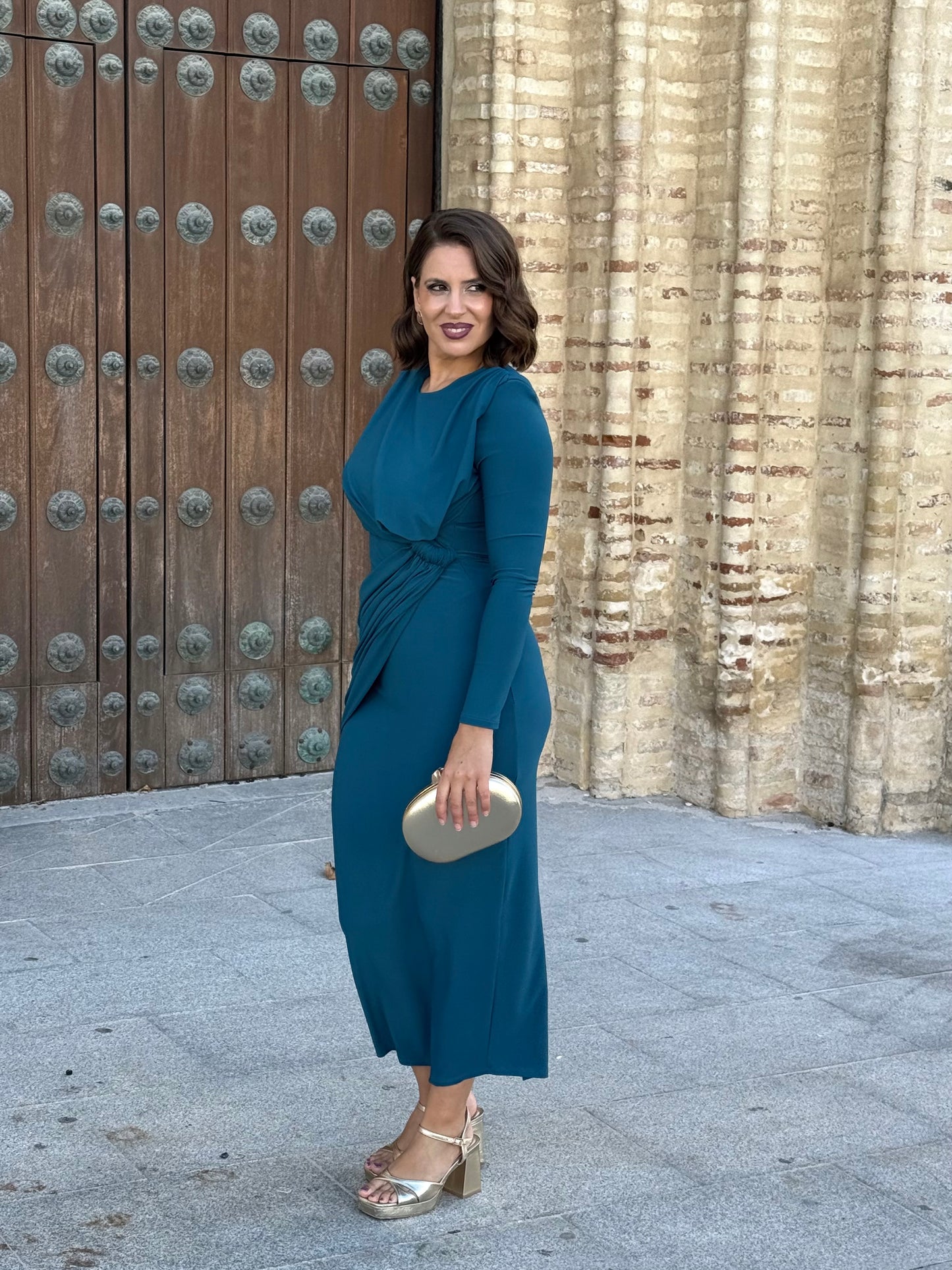 Vestido Cayetana Petróleo
