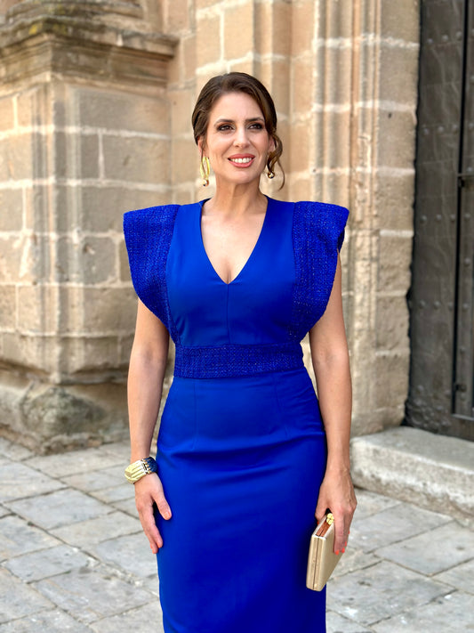Vestido Imperio Azul