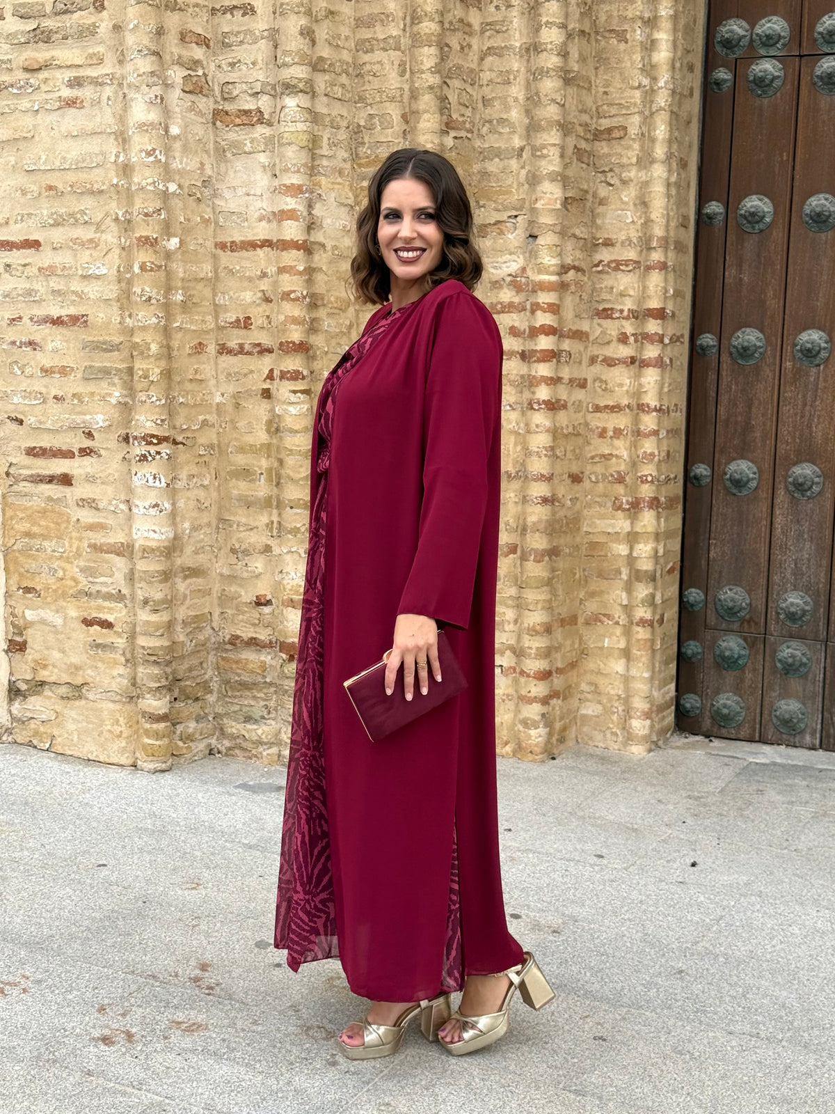 Kimono Gasa Burdeos