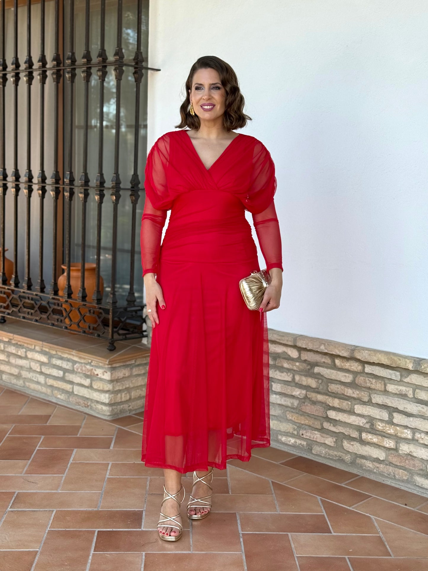 Vestido Graciela Rojo