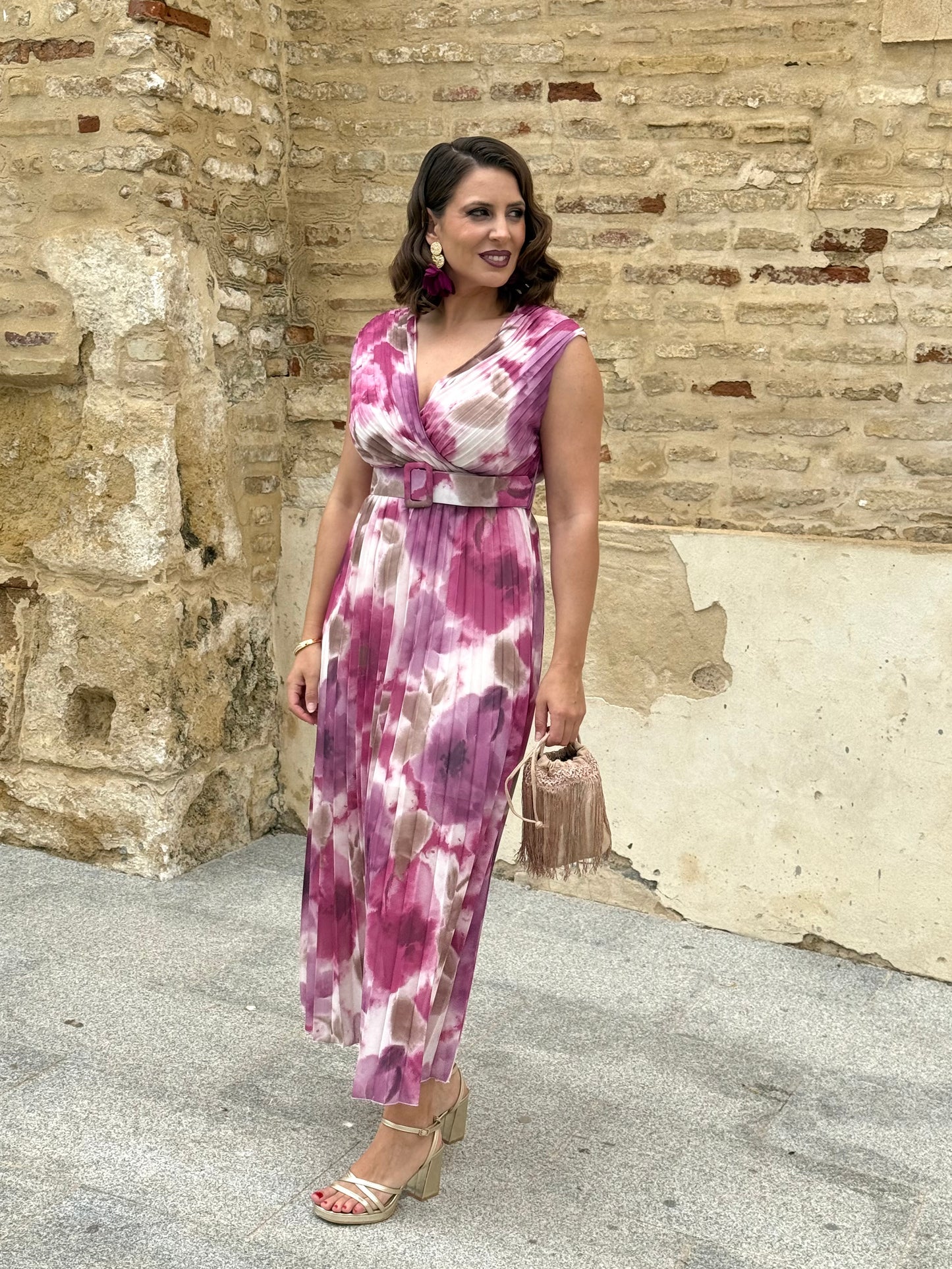 Vestido Amalia Buganvilla