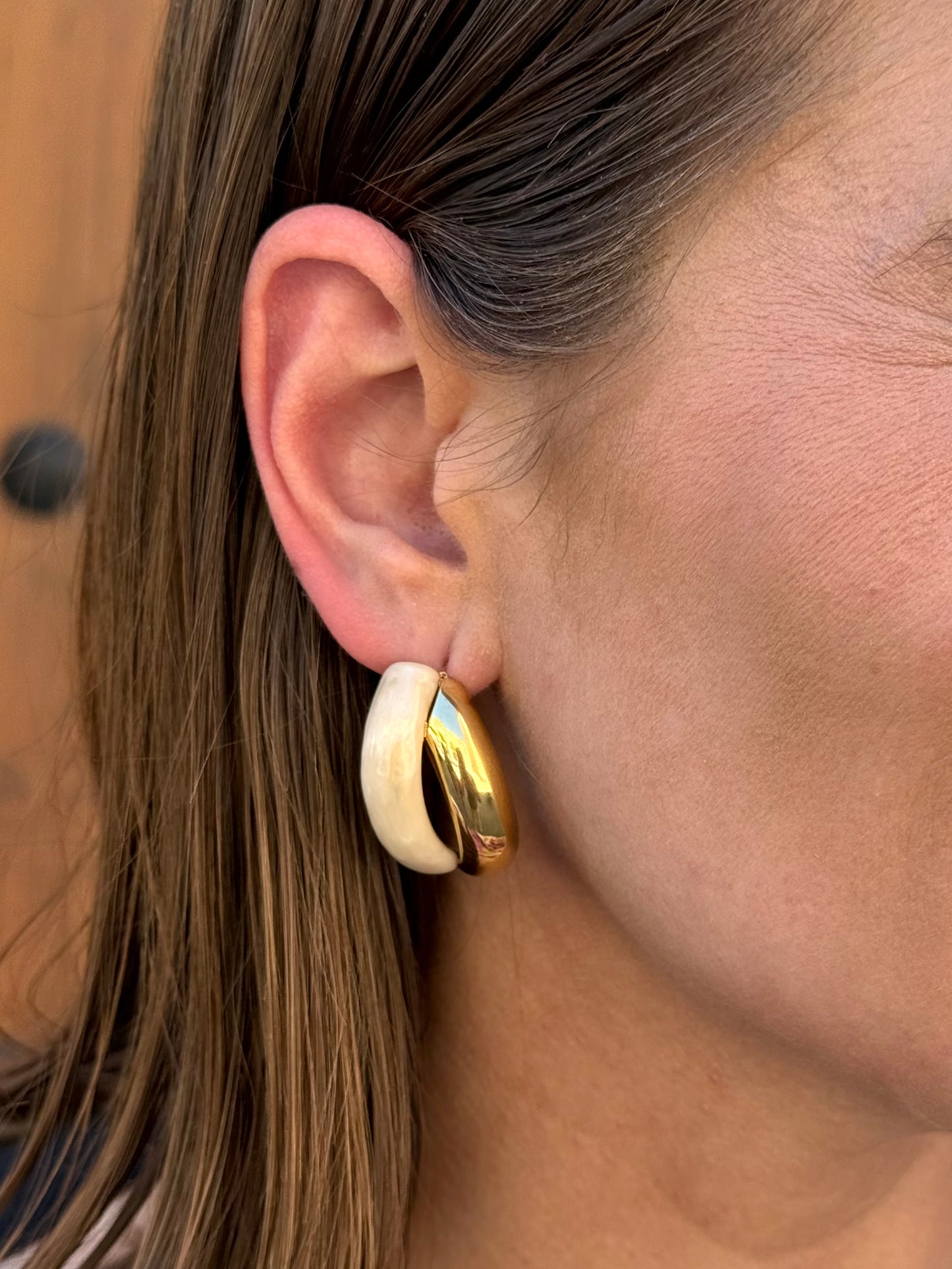 Pendientes Selene Marfil
