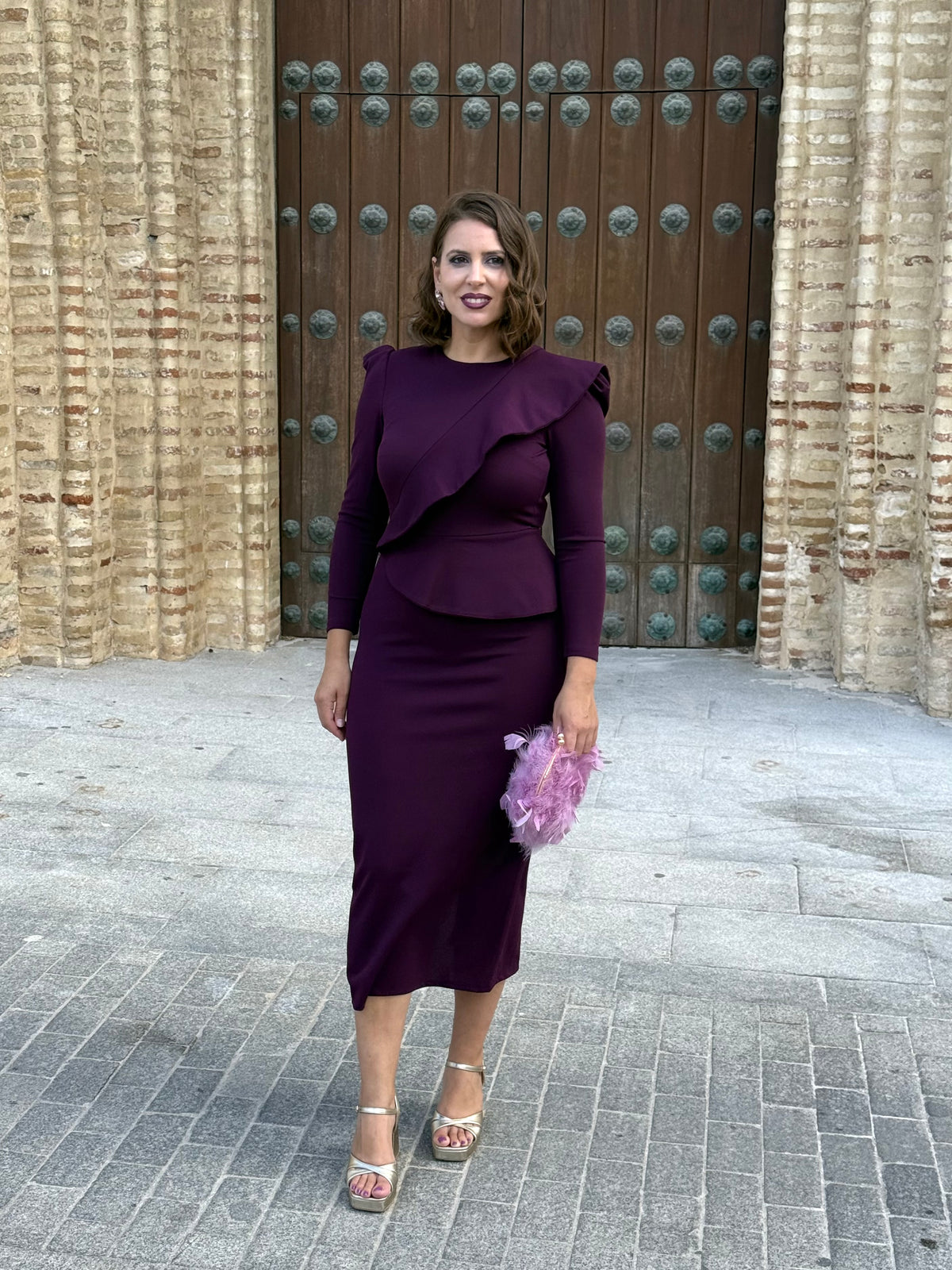 Vestido Cinderella Berenjena