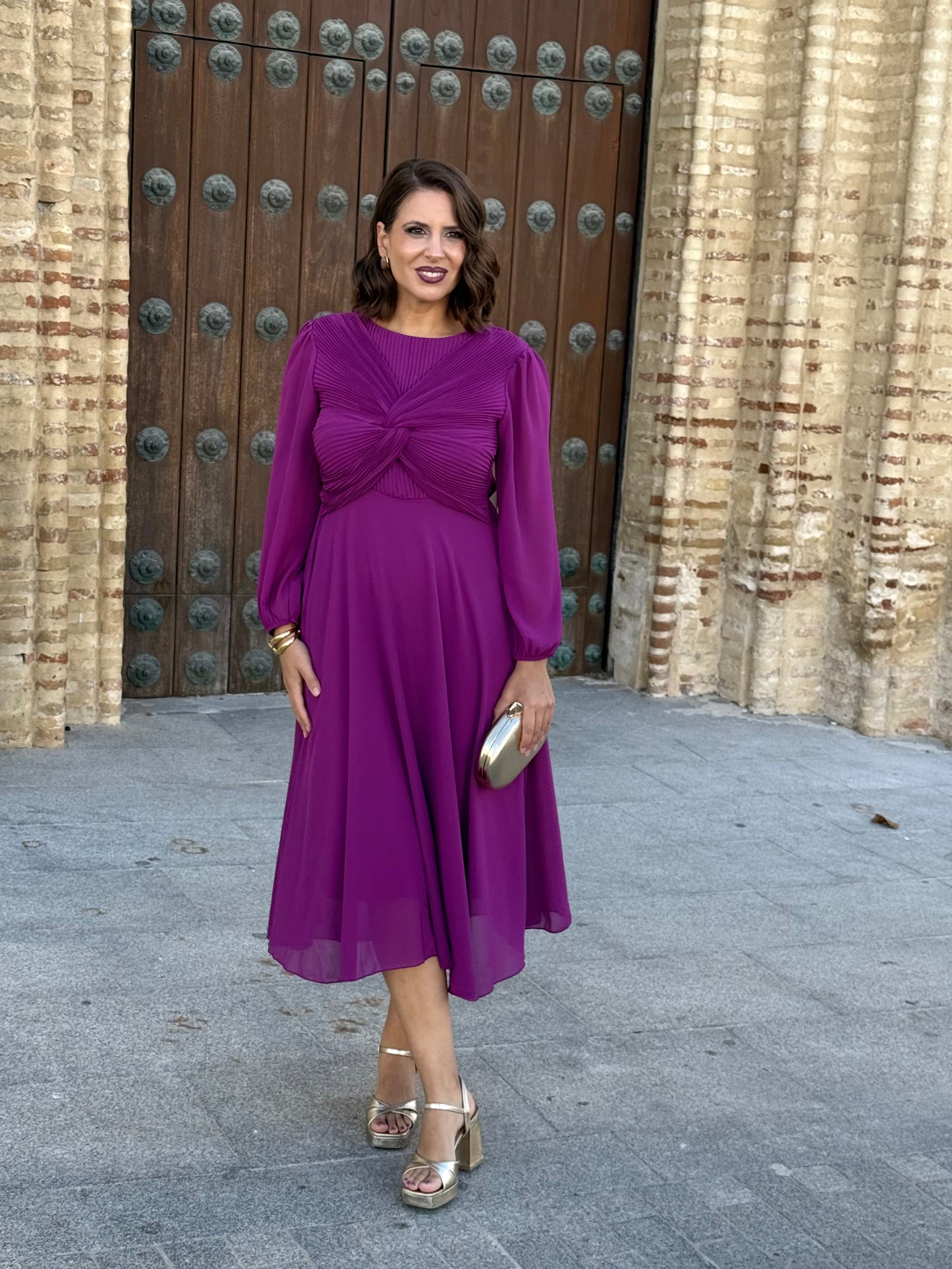 Vestido Renata Buganvilla