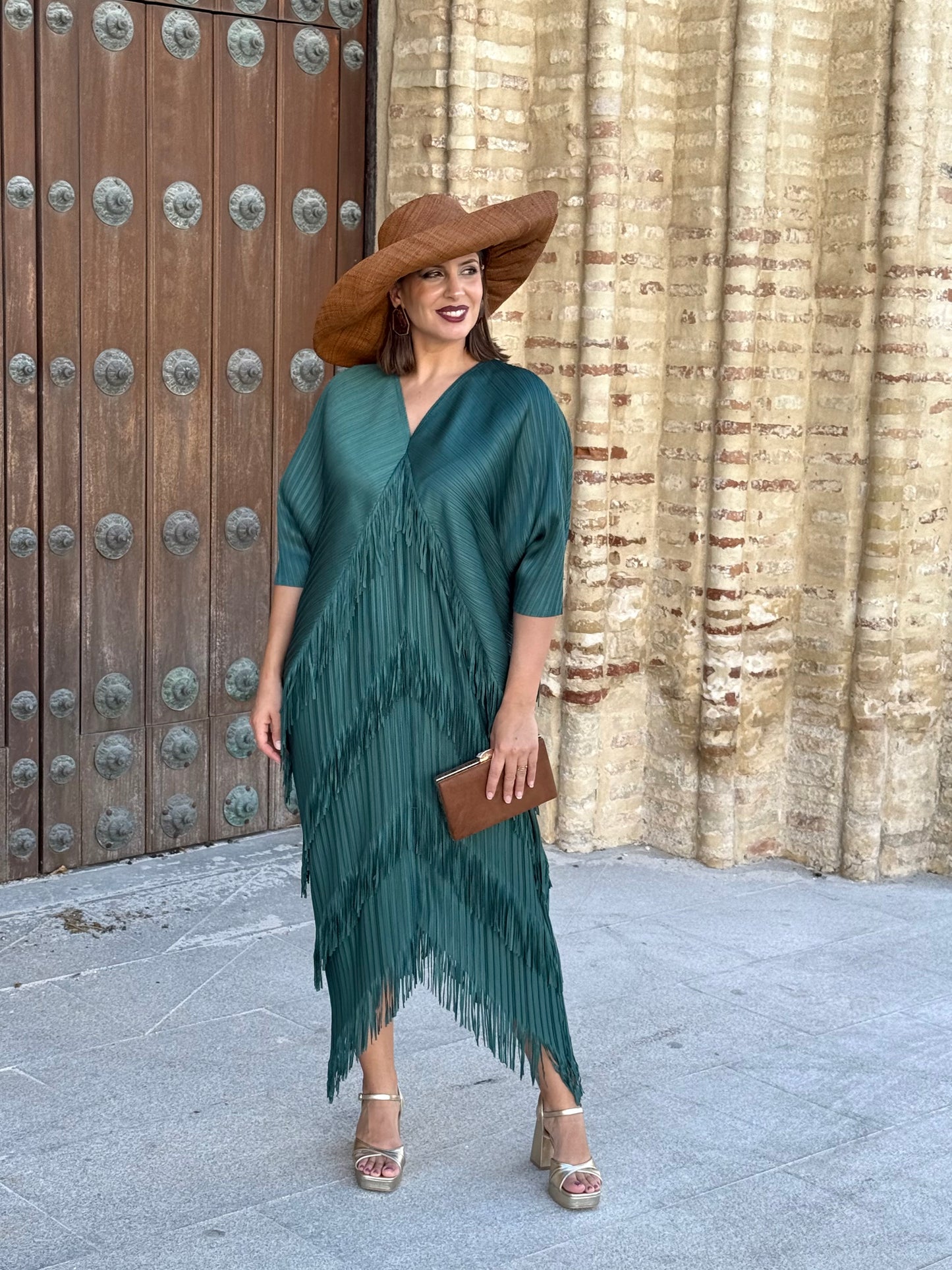 Vestido Adela Petróleo