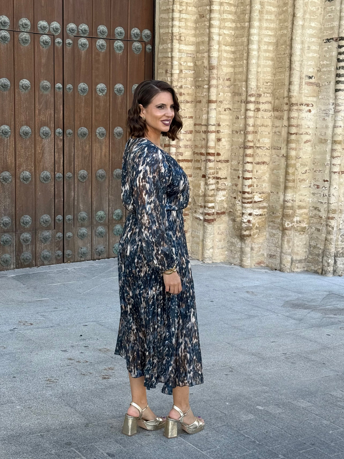Vestido Bruma Estampado Azul