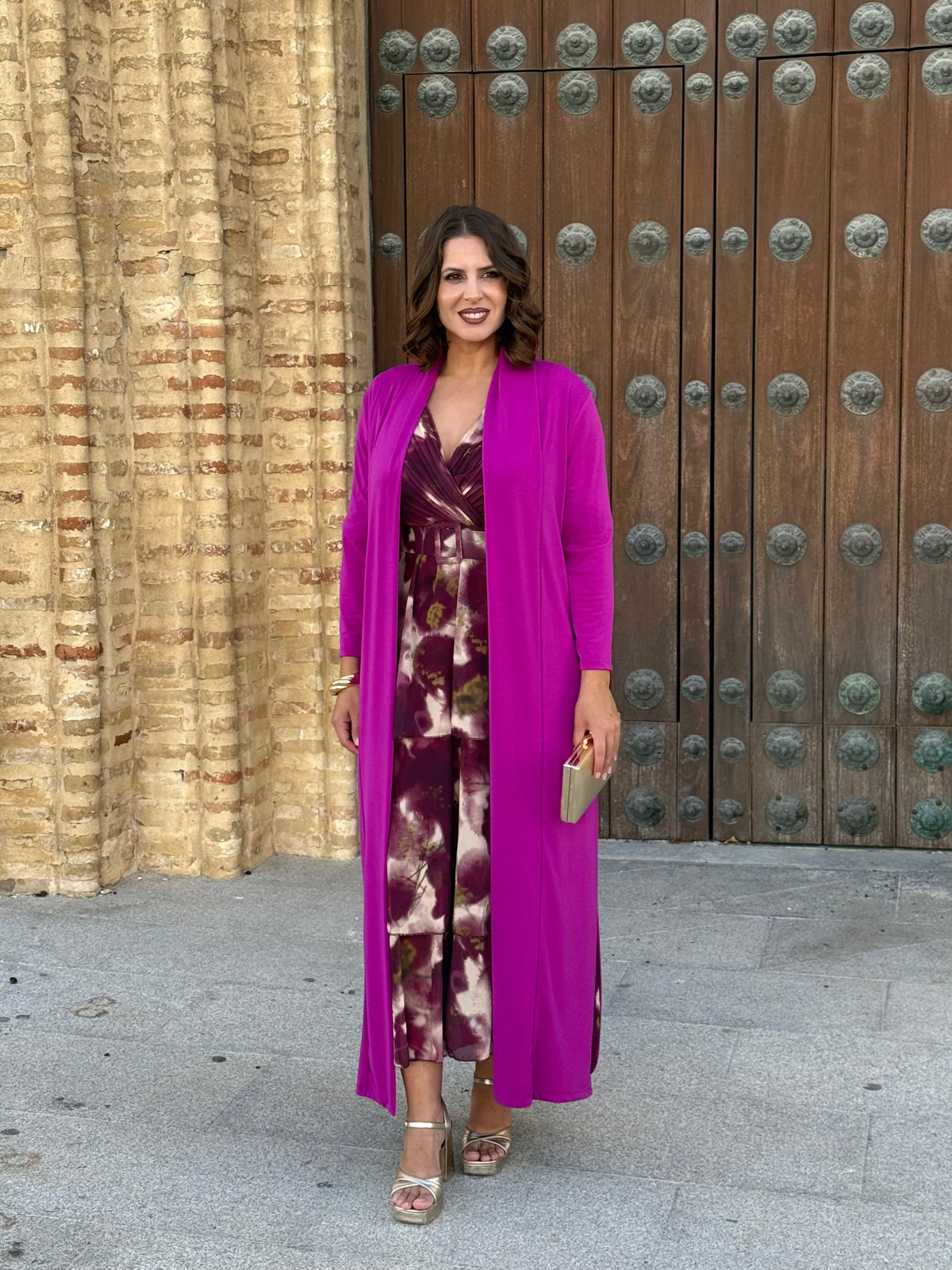 Kimono Punto de Seda Buganvilla