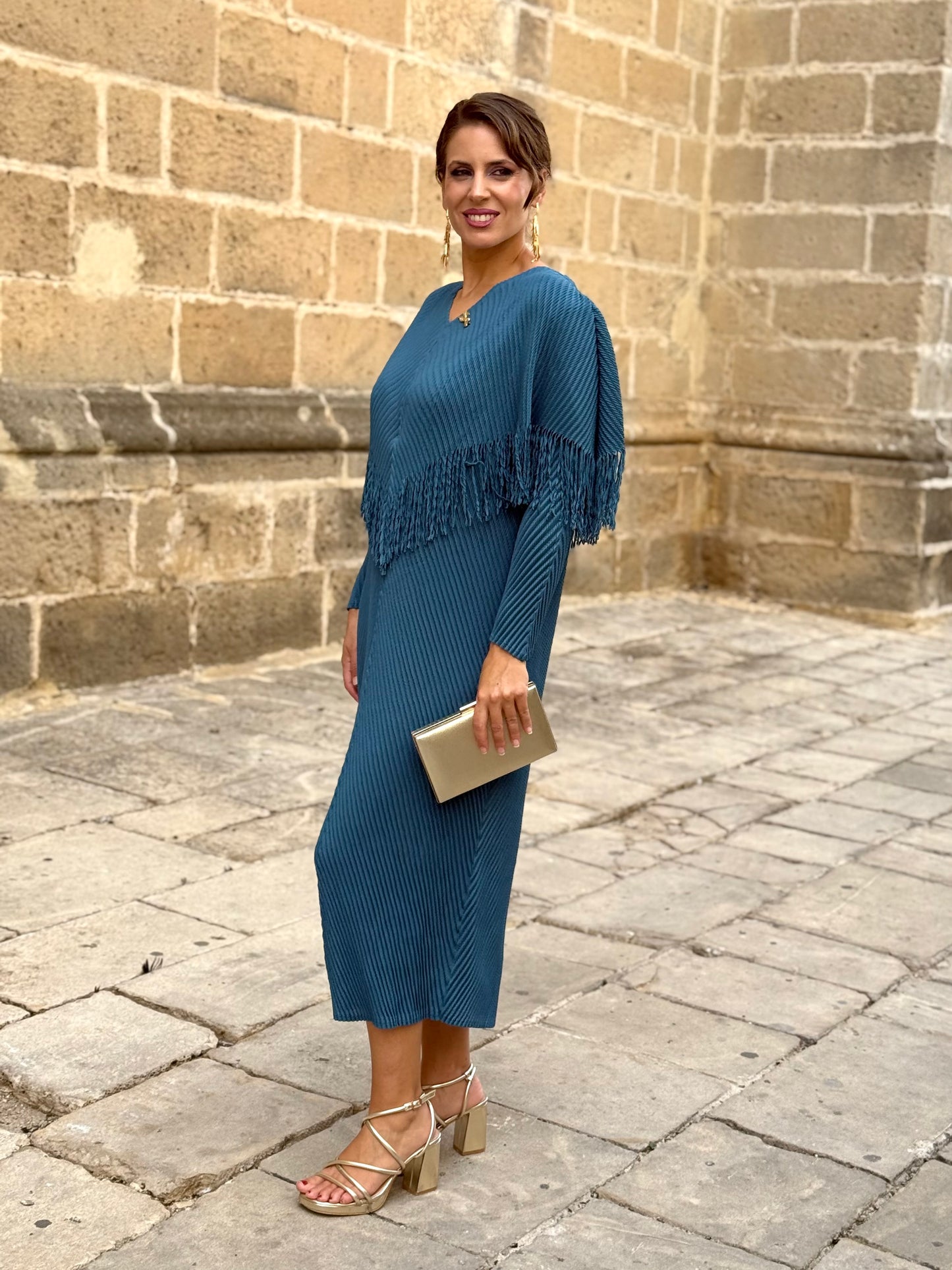 Vestido Zahara Petróleo
