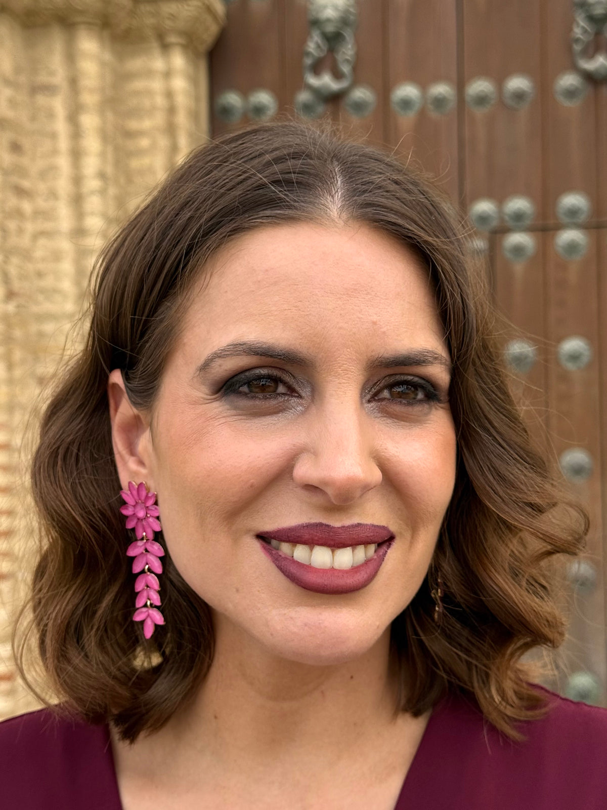 Pendientes Zamarra Fucsia