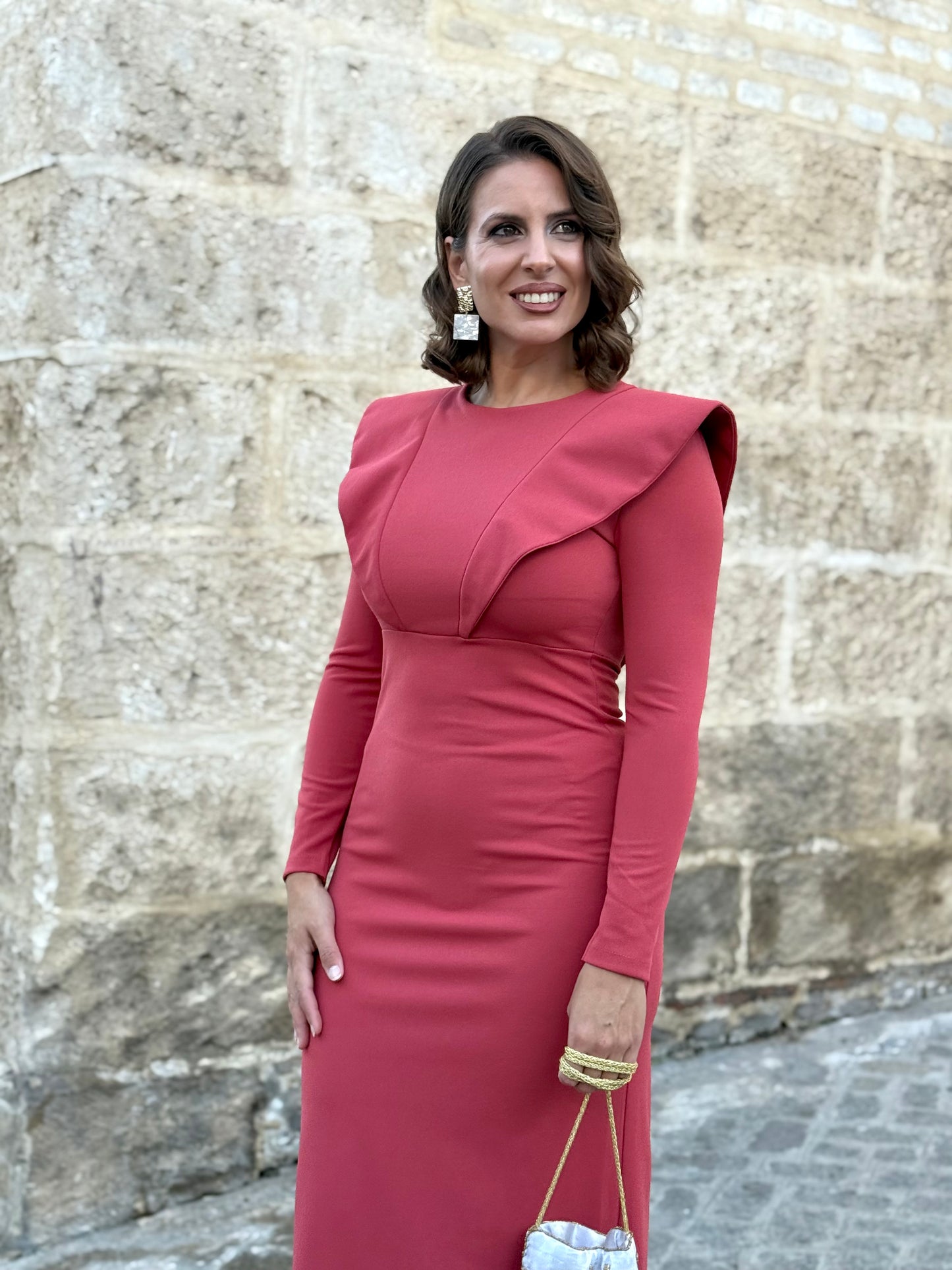 Vestido María Teja