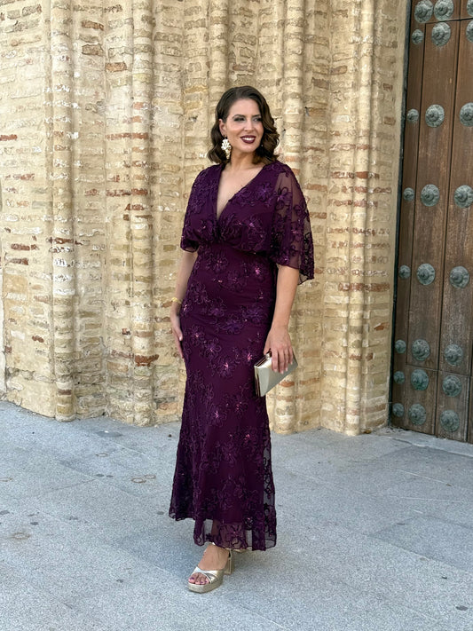 Vestido Renata Berenjena
