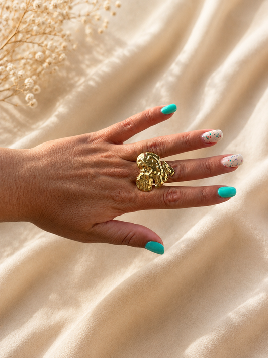 Anillo Orgánic Dorado