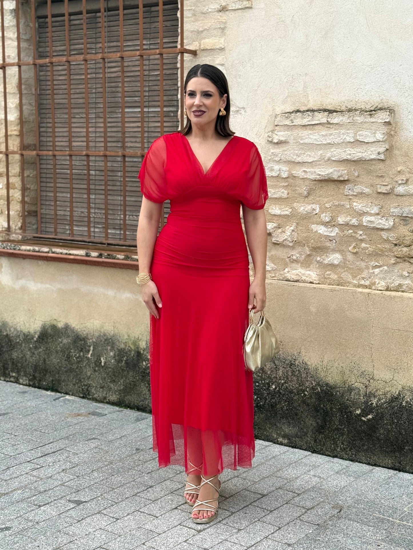 Vestido Teresa Rojo