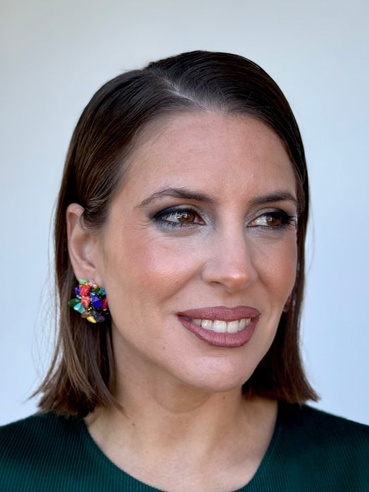 Pendientes Piedra Multicolor