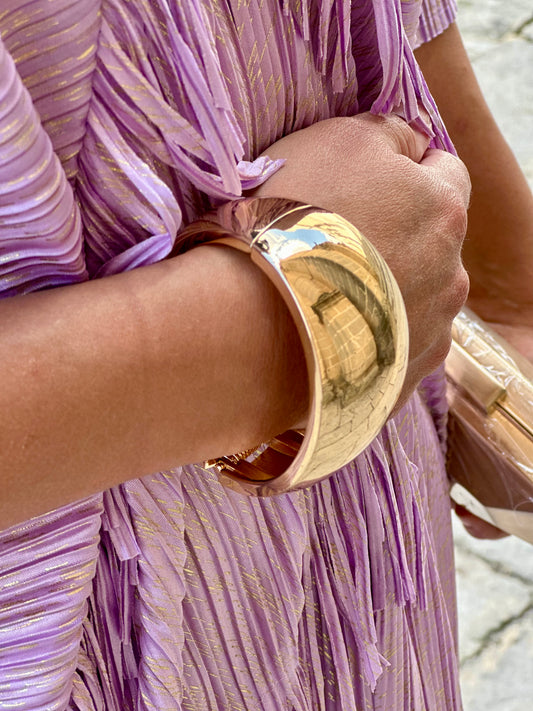 Pulsera Óvalo Dorada