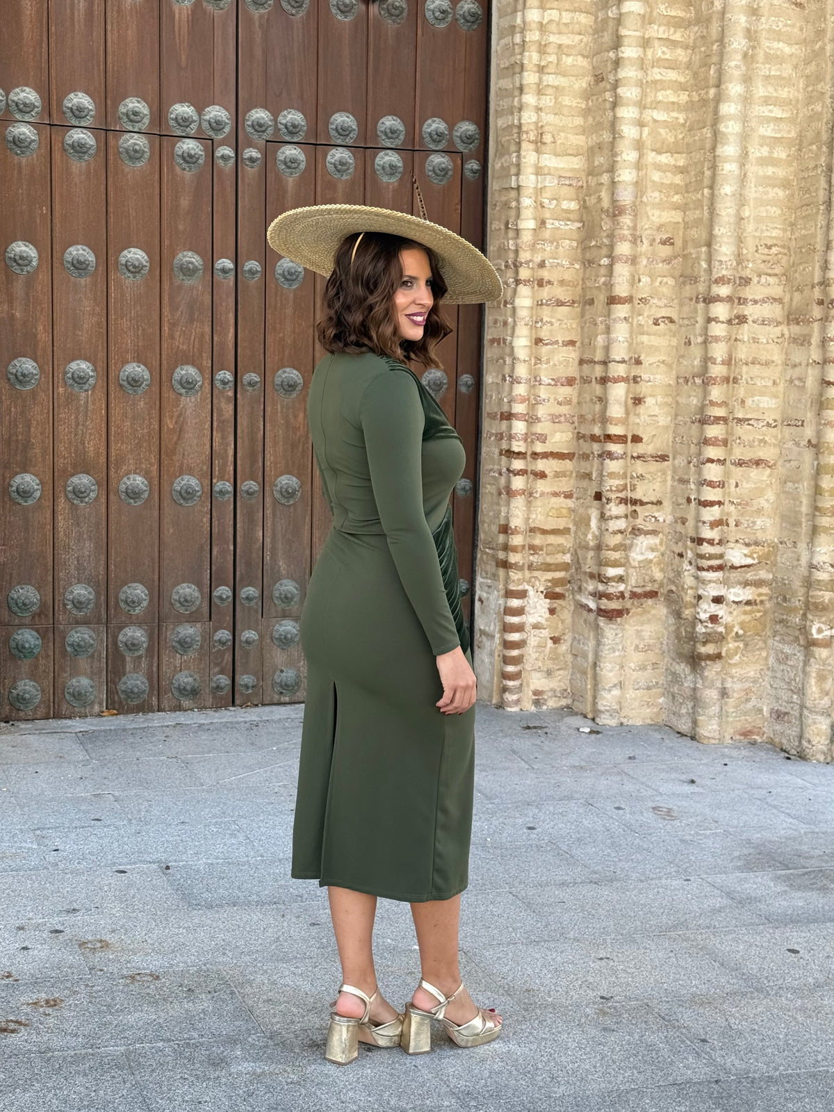 Vestido Velvet Terciopelo Verde