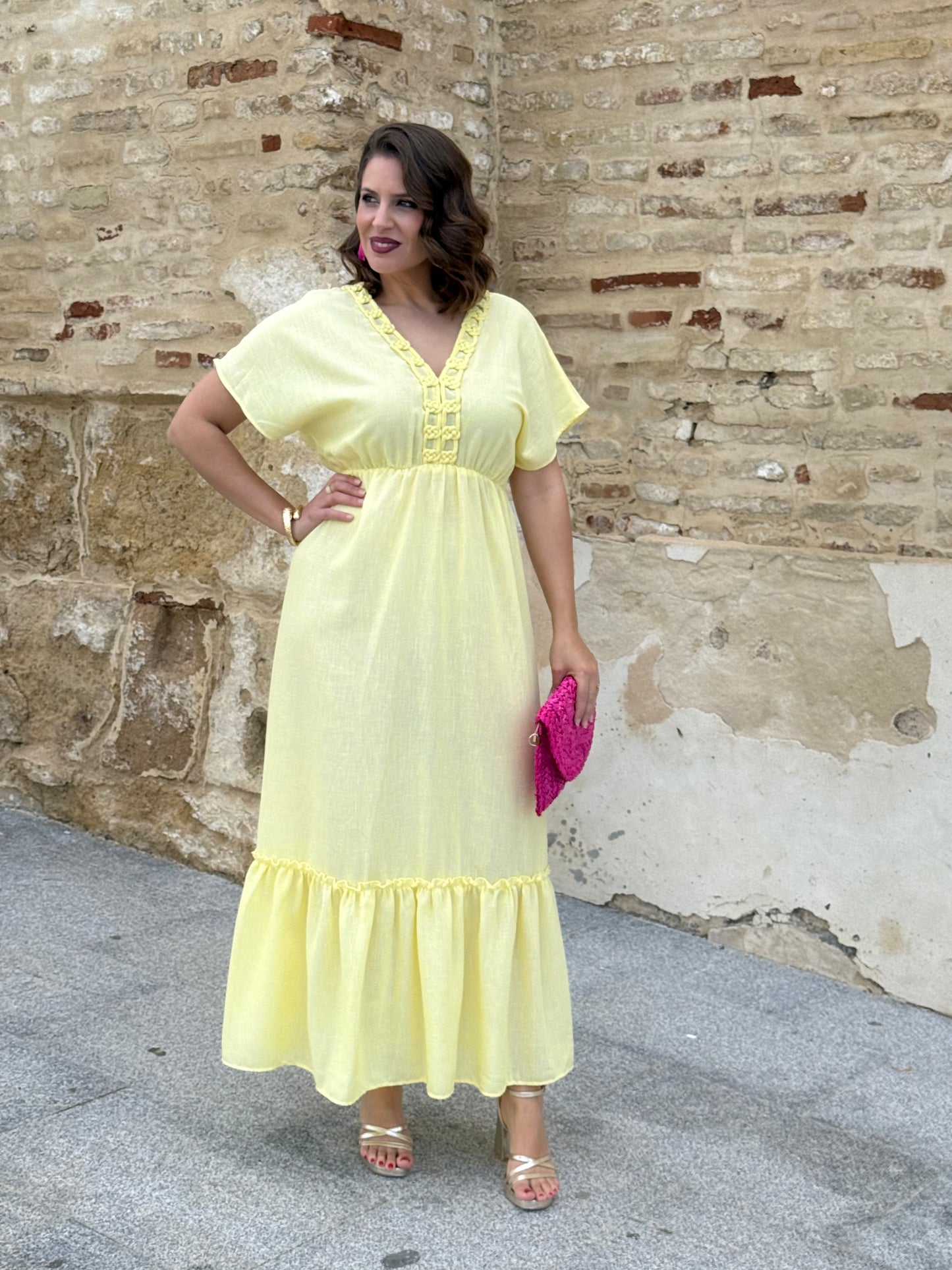 Vestido Sílvia Amarillo