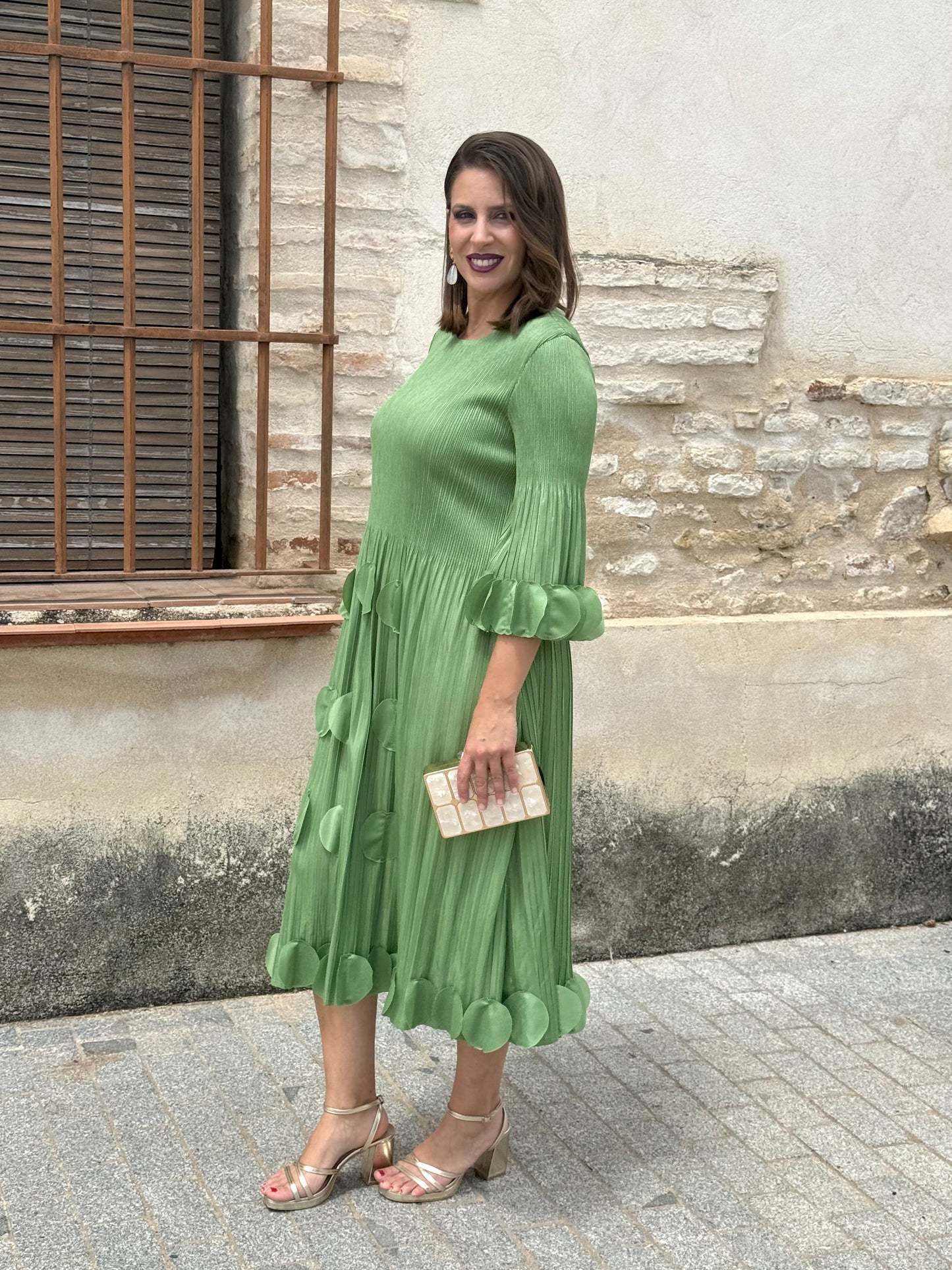 Vestido Anastasia Verde Manzana