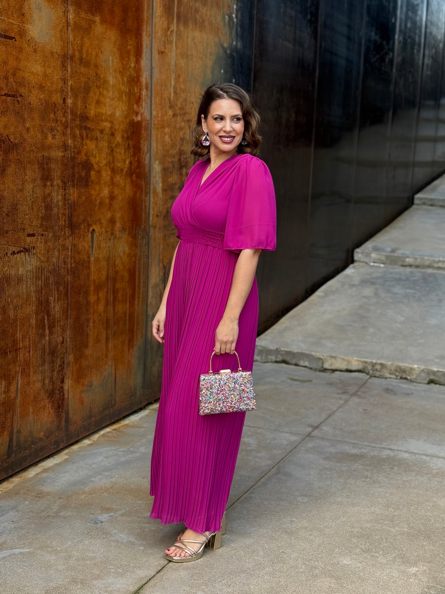 Mono plisado Buganvilla