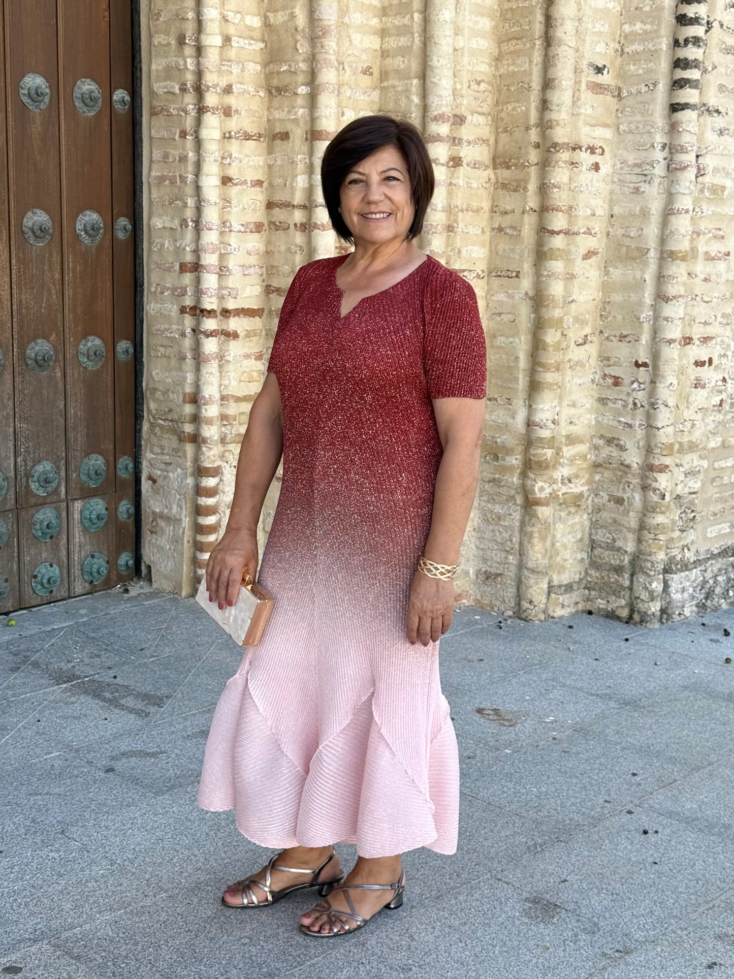 Vestido Velaria Granate