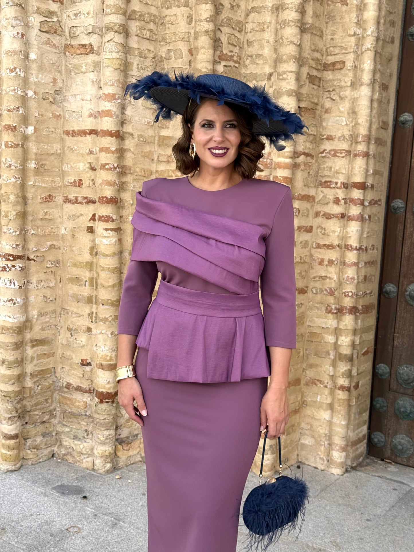 Vestido Adriana Malva Empolvado