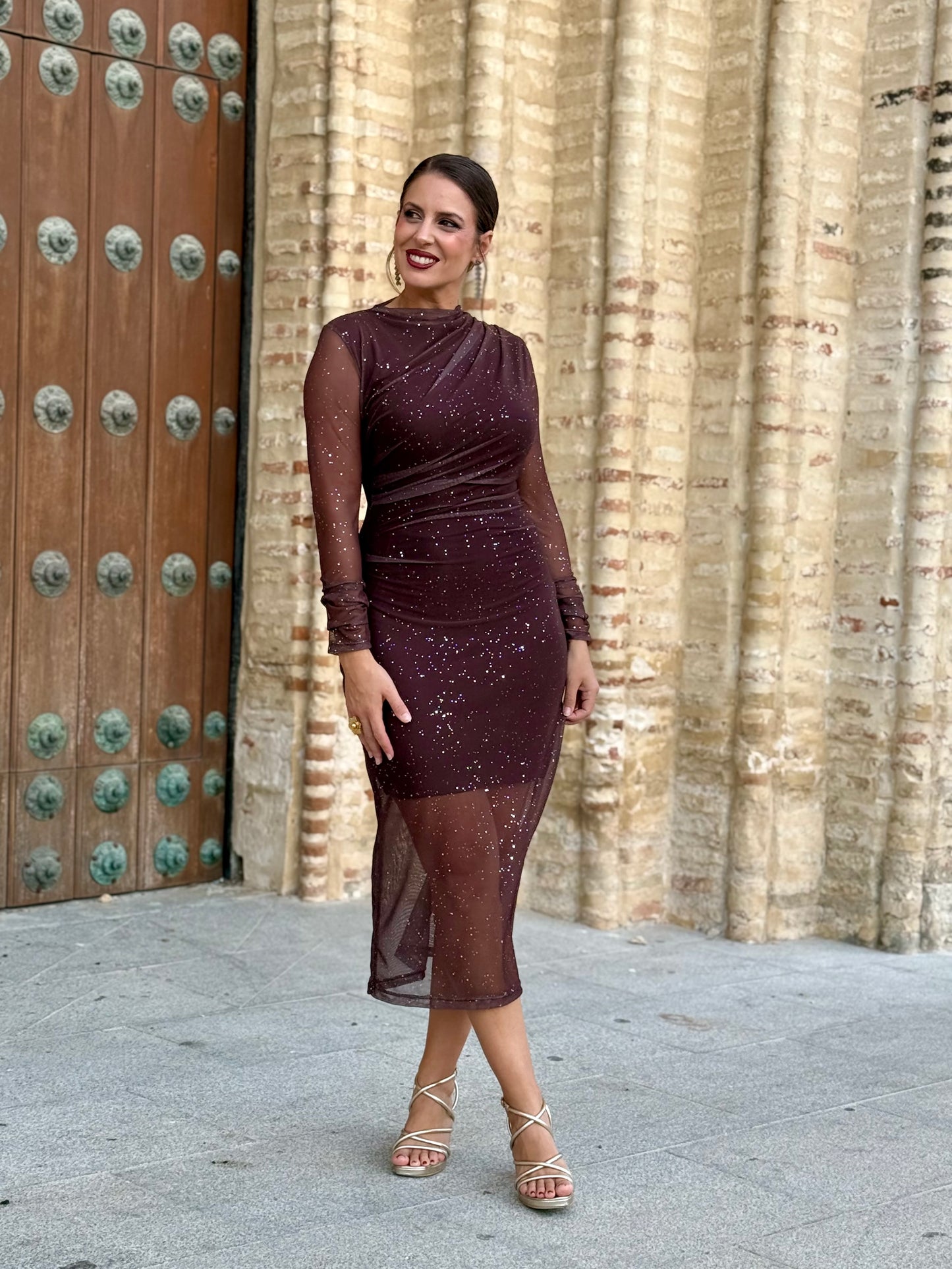 Vestido Olara Marrón